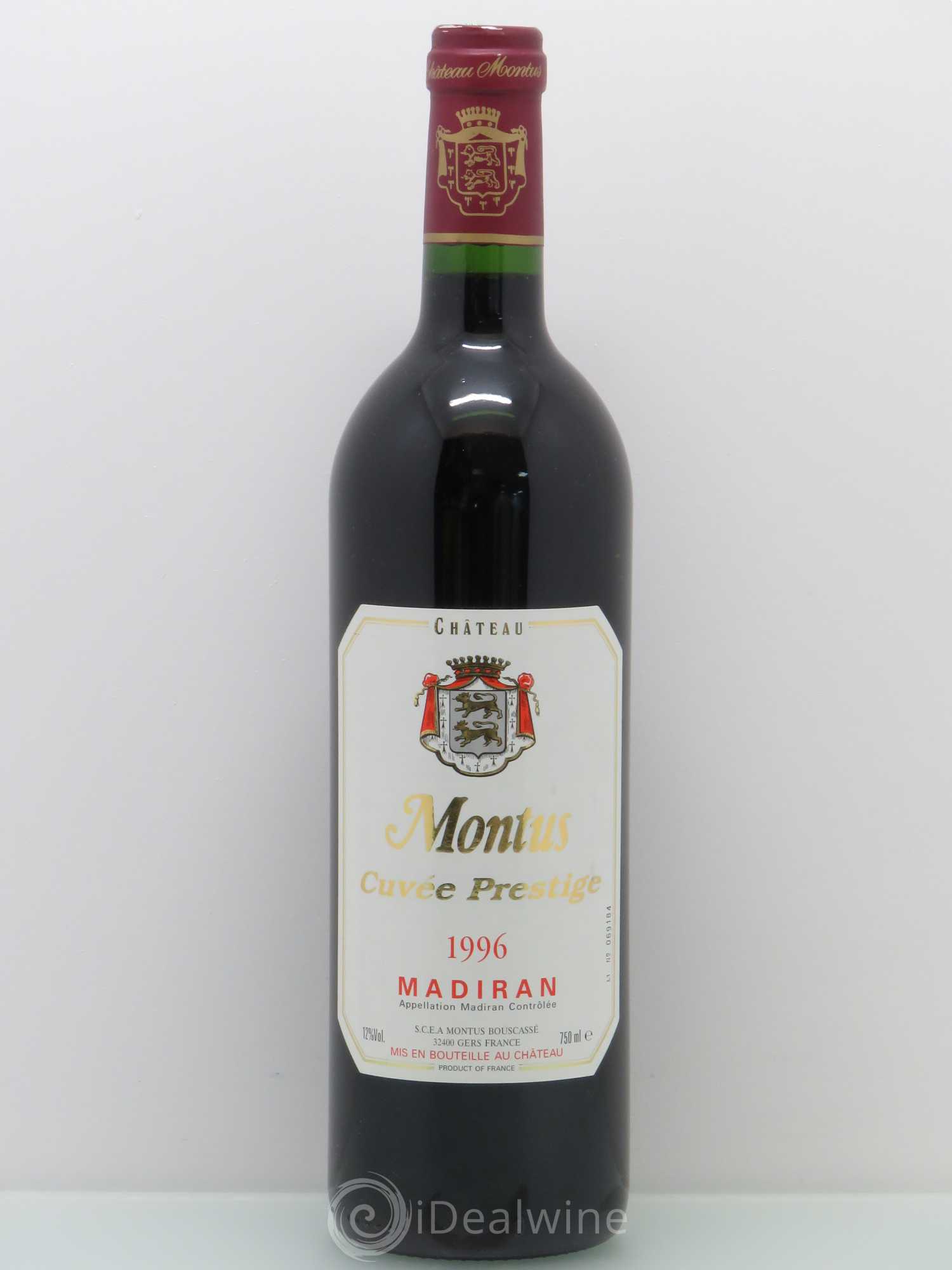 Madiran Château Montus-Prestige Alain Brumont 1996 - Lot de 1 bouteille - 0