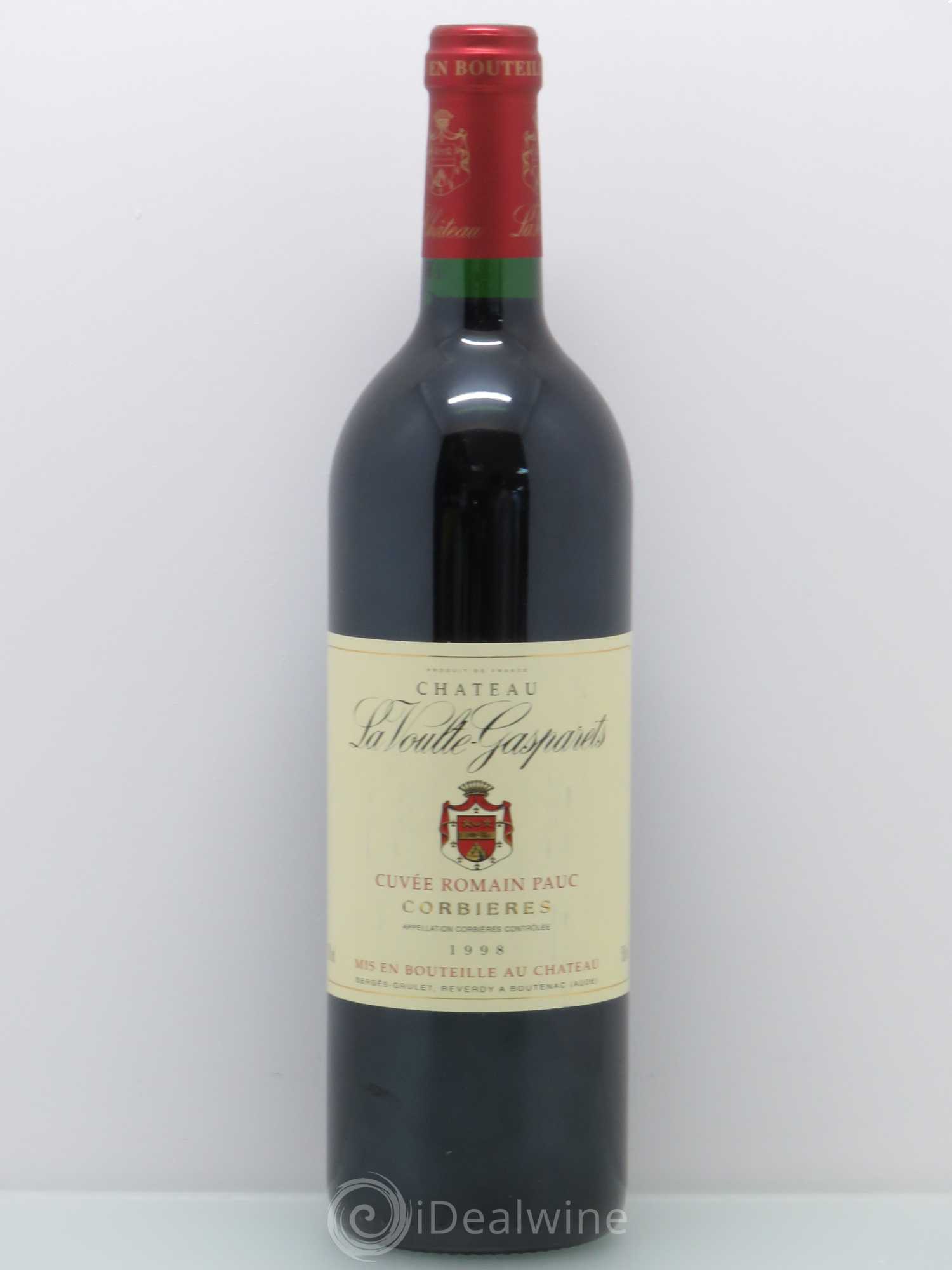 Corbières Boutenac La Voulte-Gasparets Cuvée Romain Pauc Patrick Reverdy 1998 - Lot de 1 bouteille - 0
