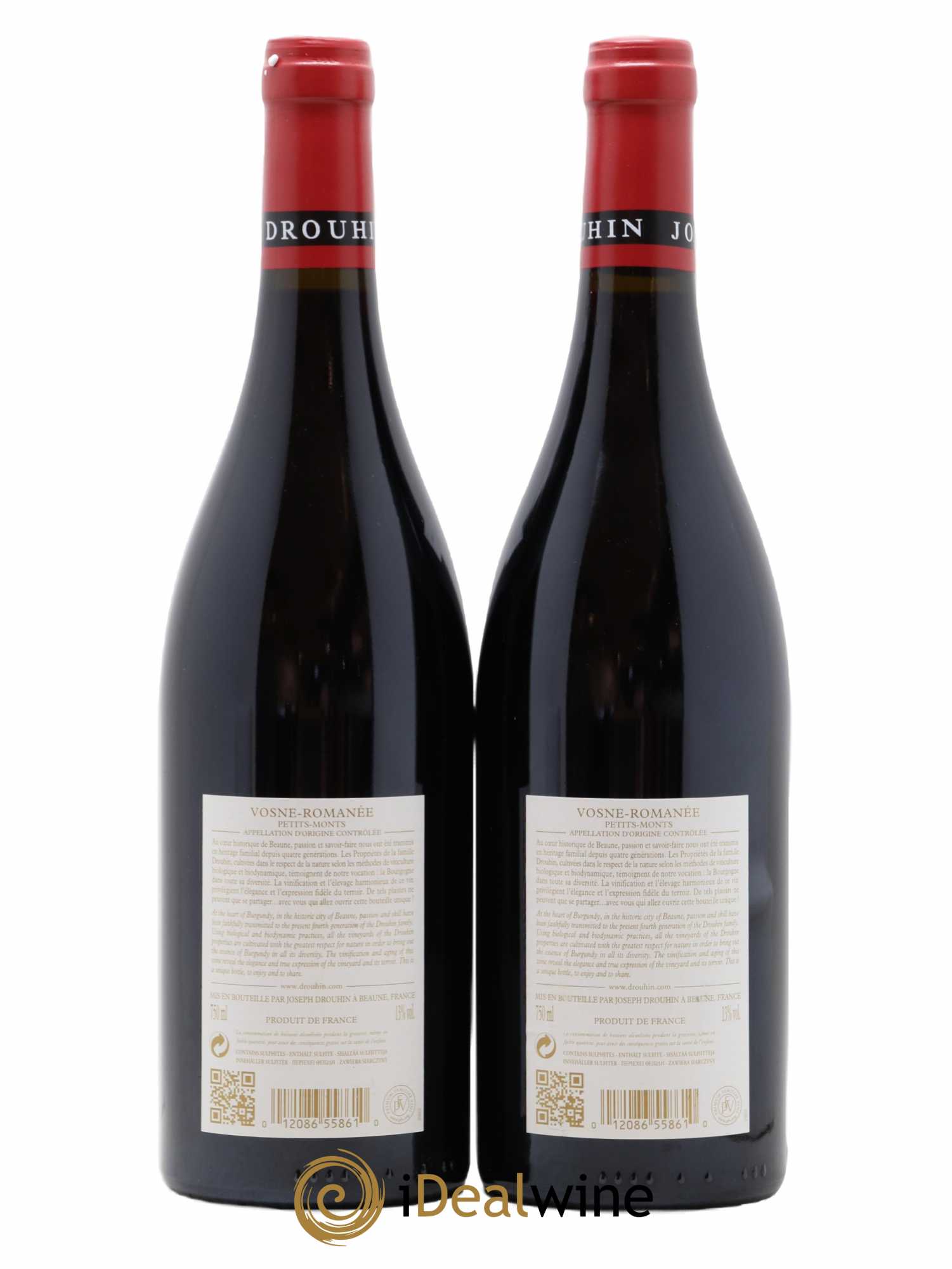 Vosne-Romanée 1er Cru Les Petits Monts Joseph Drouhin 2014 - Lot de 2 bouteilles - 1