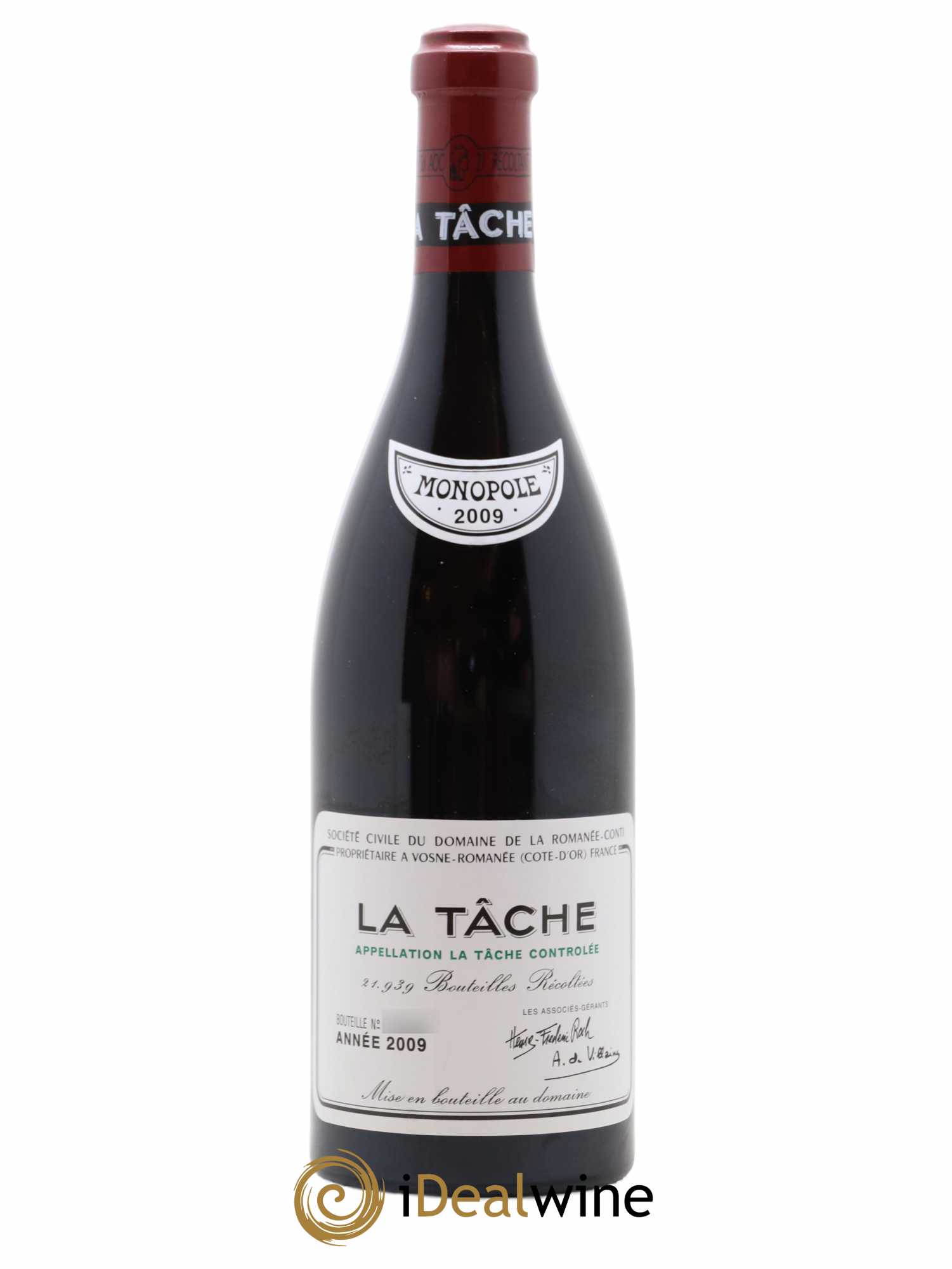 La Tâche Grand Cru Domaine de la Romanée-Conti 2009 - Lot de 1 bouteille - 0