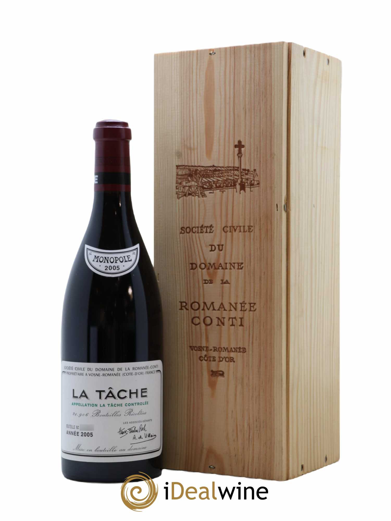 La Tâche Grand Cru Domaine de la Romanée-Conti 2005 - Lot de 1 bouteille - 0