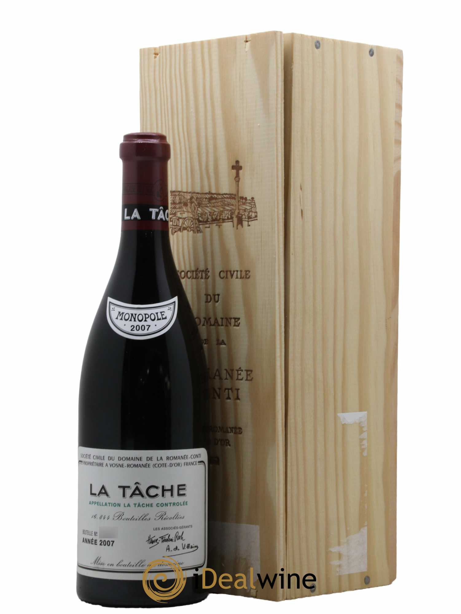 La Tâche Grand Cru Domaine de la Romanée-Conti 2007 - Lot de 1 bouteille - 0