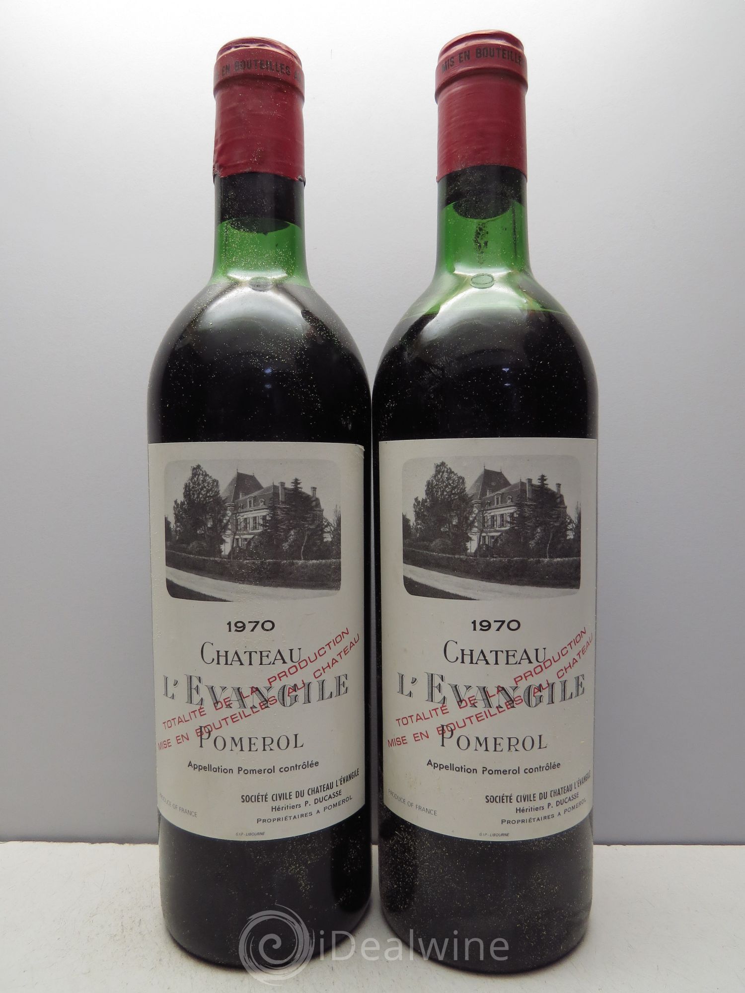 Château l' Évangile 1970 - Lot de 12 bouteilles - 2