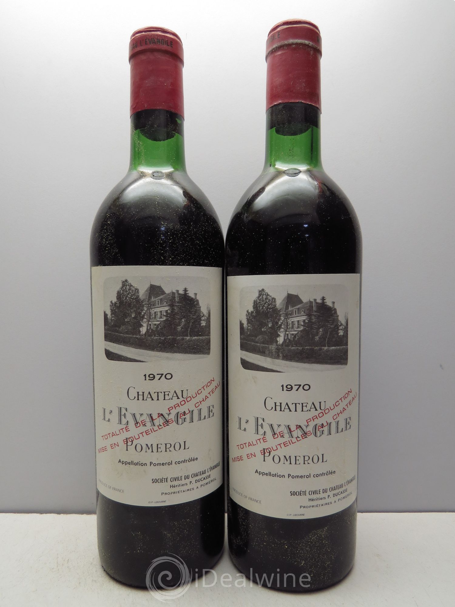 Château l' Évangile 1970 - Lot de 12 bouteilles - 6