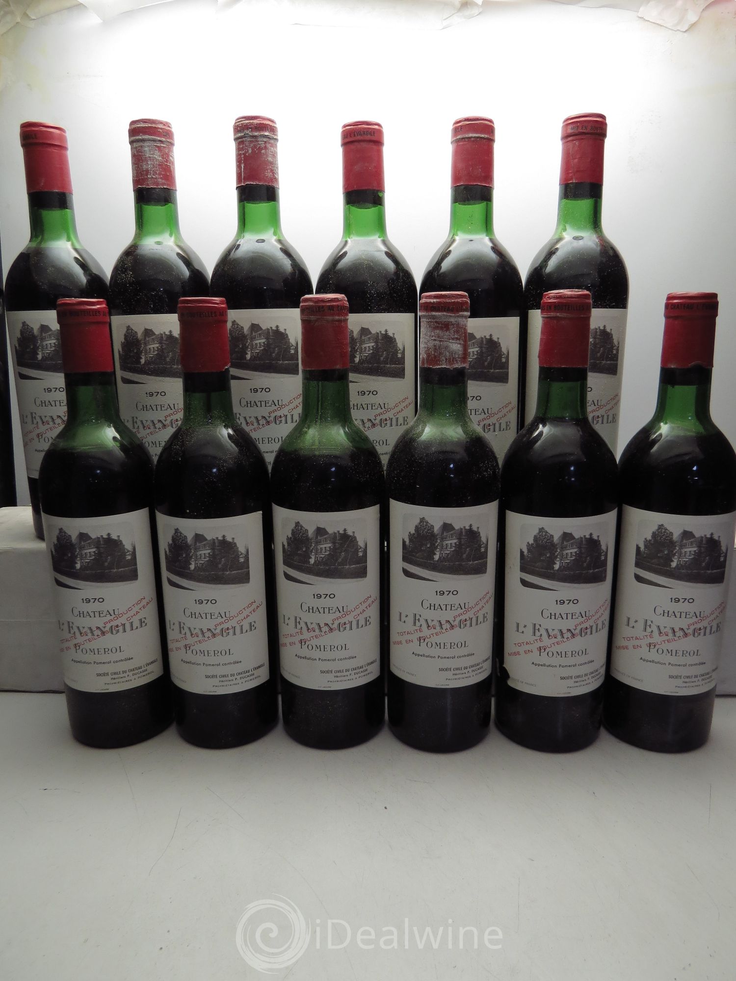 Château l' Évangile 1970 - Lot de 12 bouteilles - 0