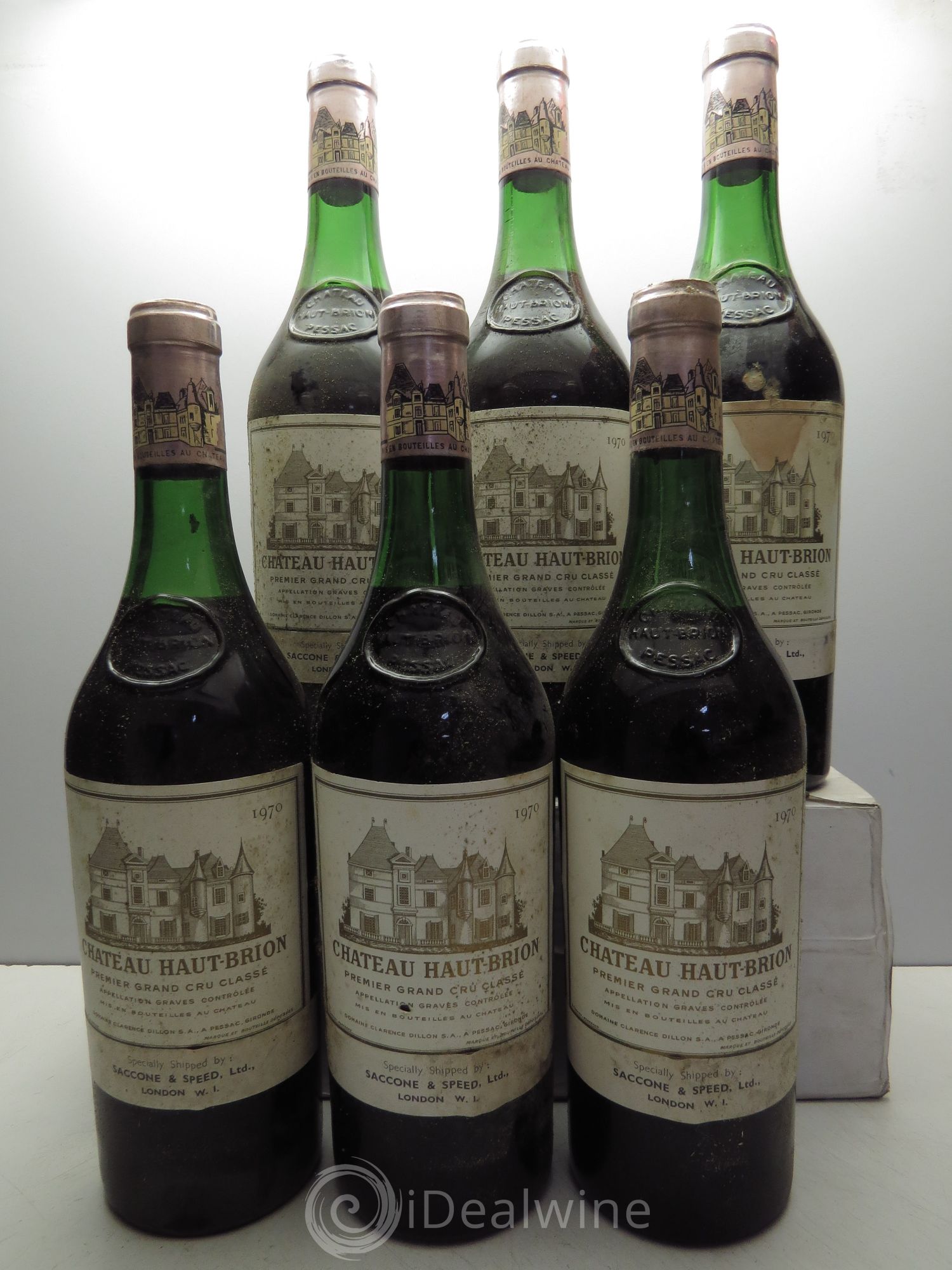 Château Haut Brion 1er Grand Cru Classé 1970 - Lot de 6 bouteilles - 0