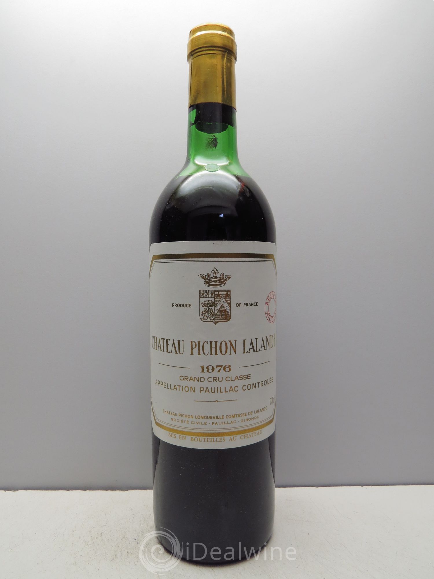 Château Pichon Longueville Comtesse de Lalande 2ème Grand Cru Classé 1976 - Lot de 1 bouteille - 0