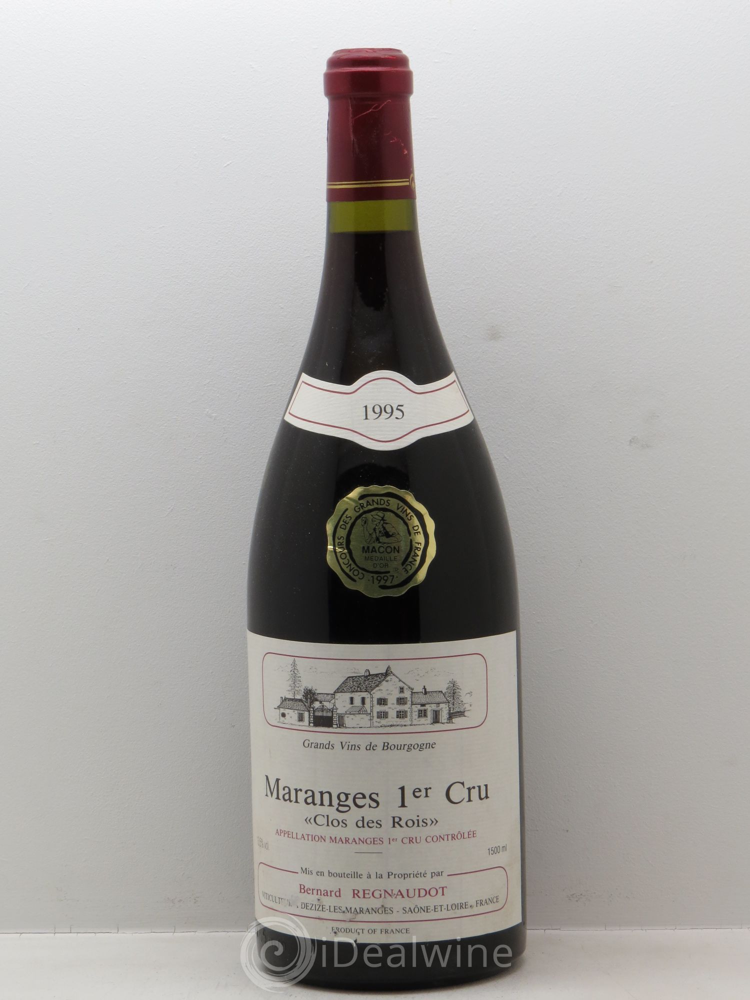 Maranges 1er Cru Domaine Bernard Regnaudot 1995 - Posten von 1 Magnum - 0