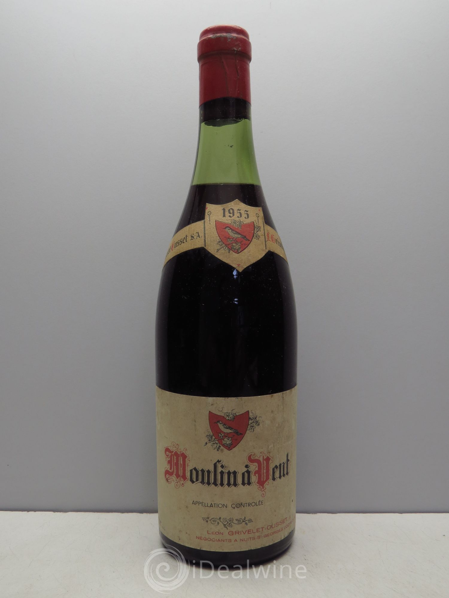 Moulin-à-Vent Grivelet Cusset 1955 - Lot de 1 bouteille - 0