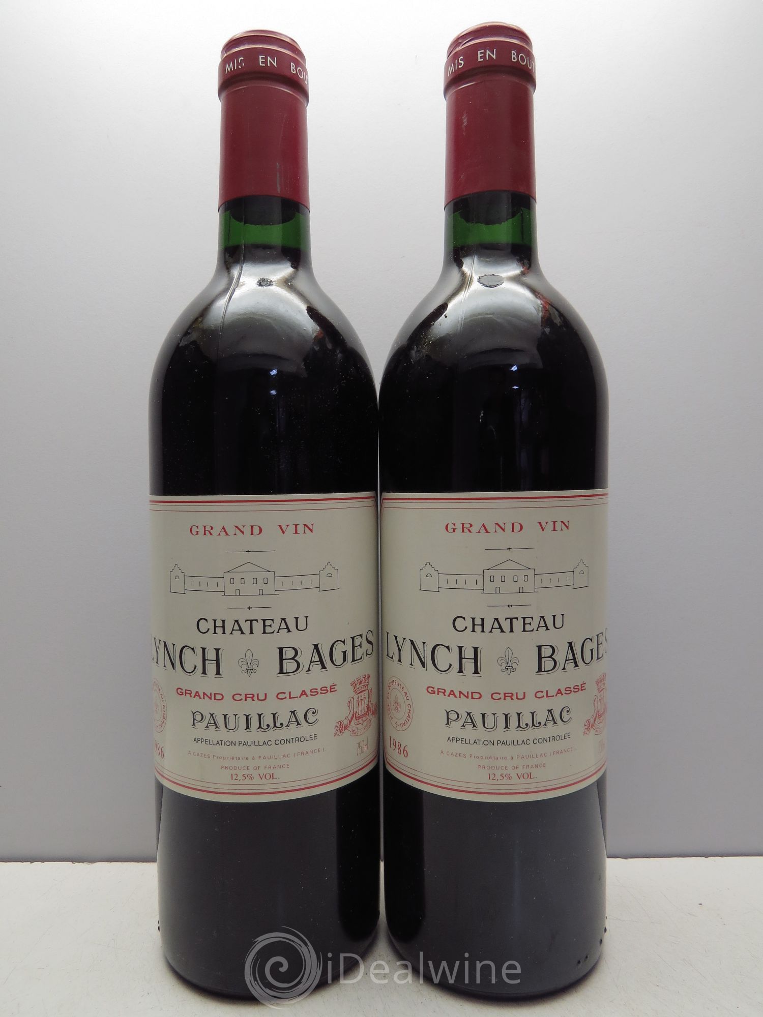 Château Lynch Bages 5ème Grand Cru Classé 1986 - Lot de 2 bouteilles - 0