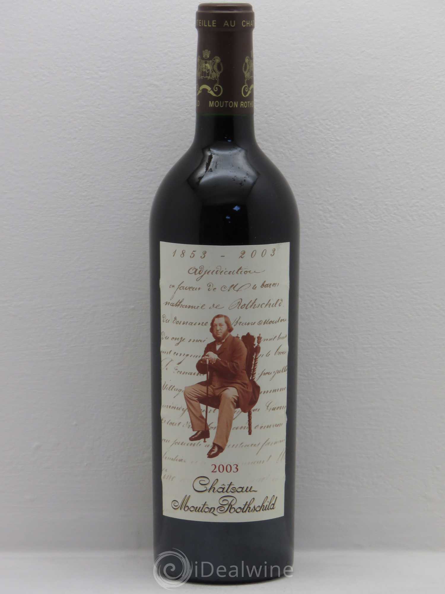 Château Mouton Rothschild 1er Grand Cru Classé 2003 - Lot de 1 bouteille - 0
