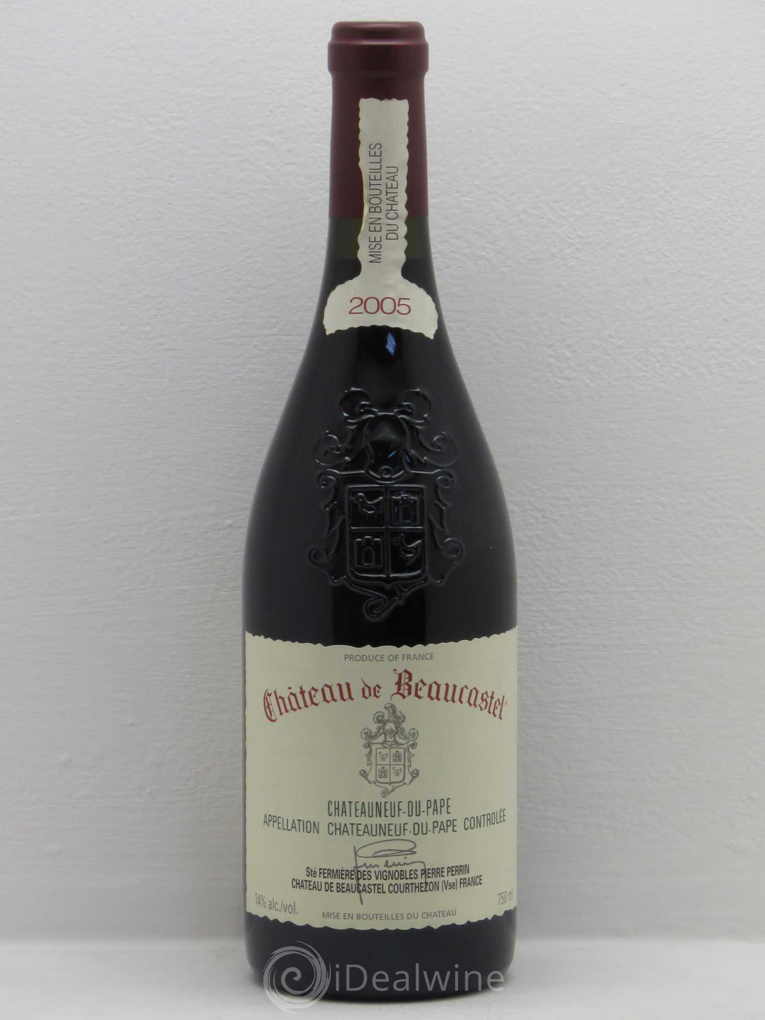Châteauneuf-du-Pape Château de Beaucastel Famille Perrin 2005 - Lot de 1 bouteille - 0