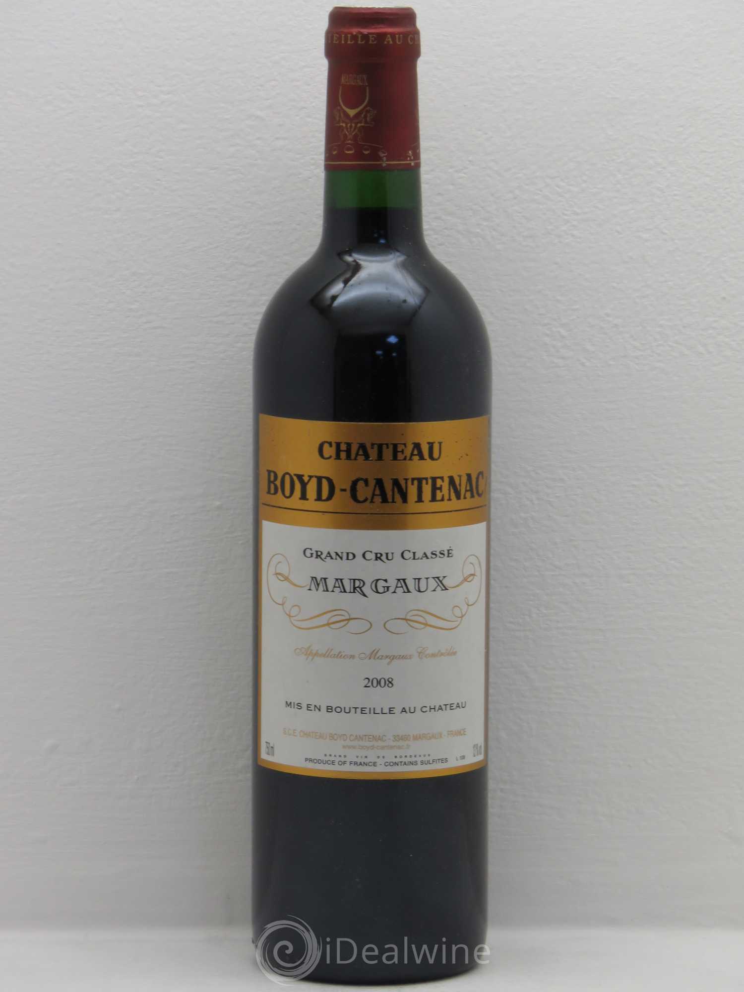 Château Boyd Cantenac 3ème Grand Cru Classé 2008 - Lot de 1 bouteille - 0
