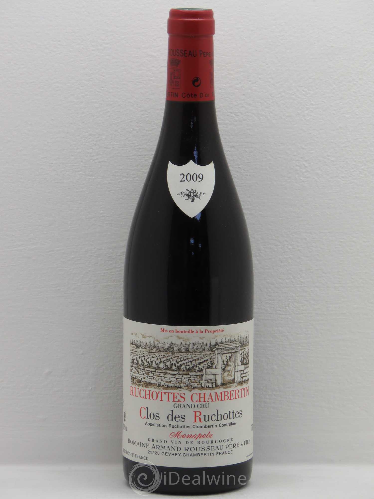 Ruchottes-Chambertin Grand Cru Clos des Ruchottes Armand Rousseau (Domaine) 2009 - Lot de 1 bouteille - 0