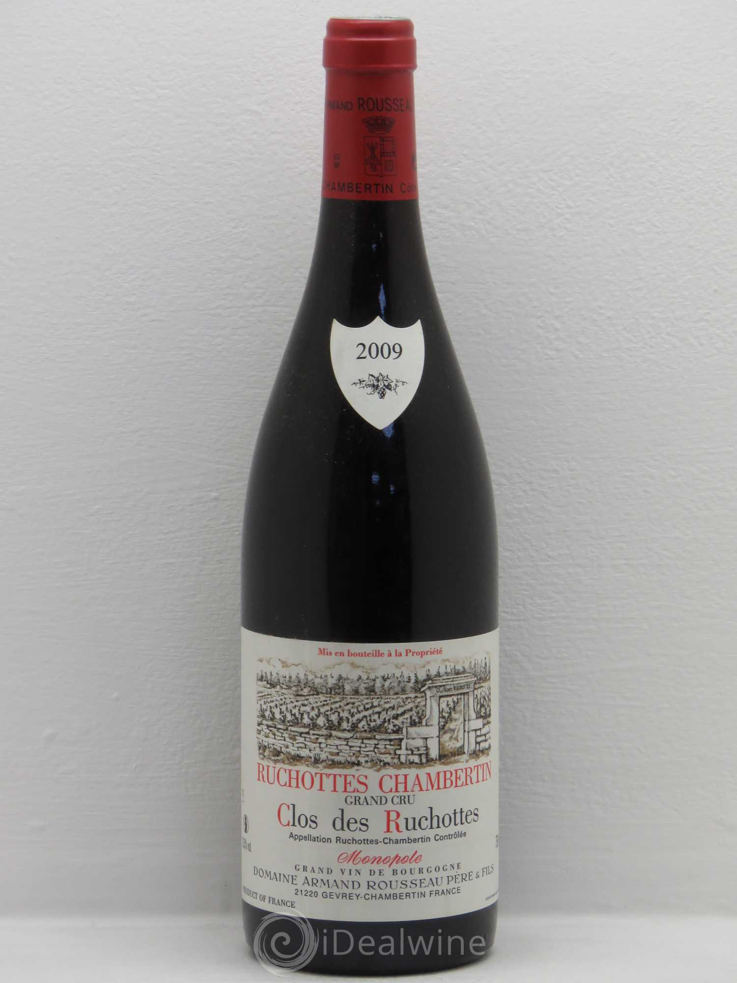 Ruchottes-Chambertin Grand Cru Clos des Ruchottes Armand Rousseau (Domaine) 2009 - Lot de 1 bouteille - 0
