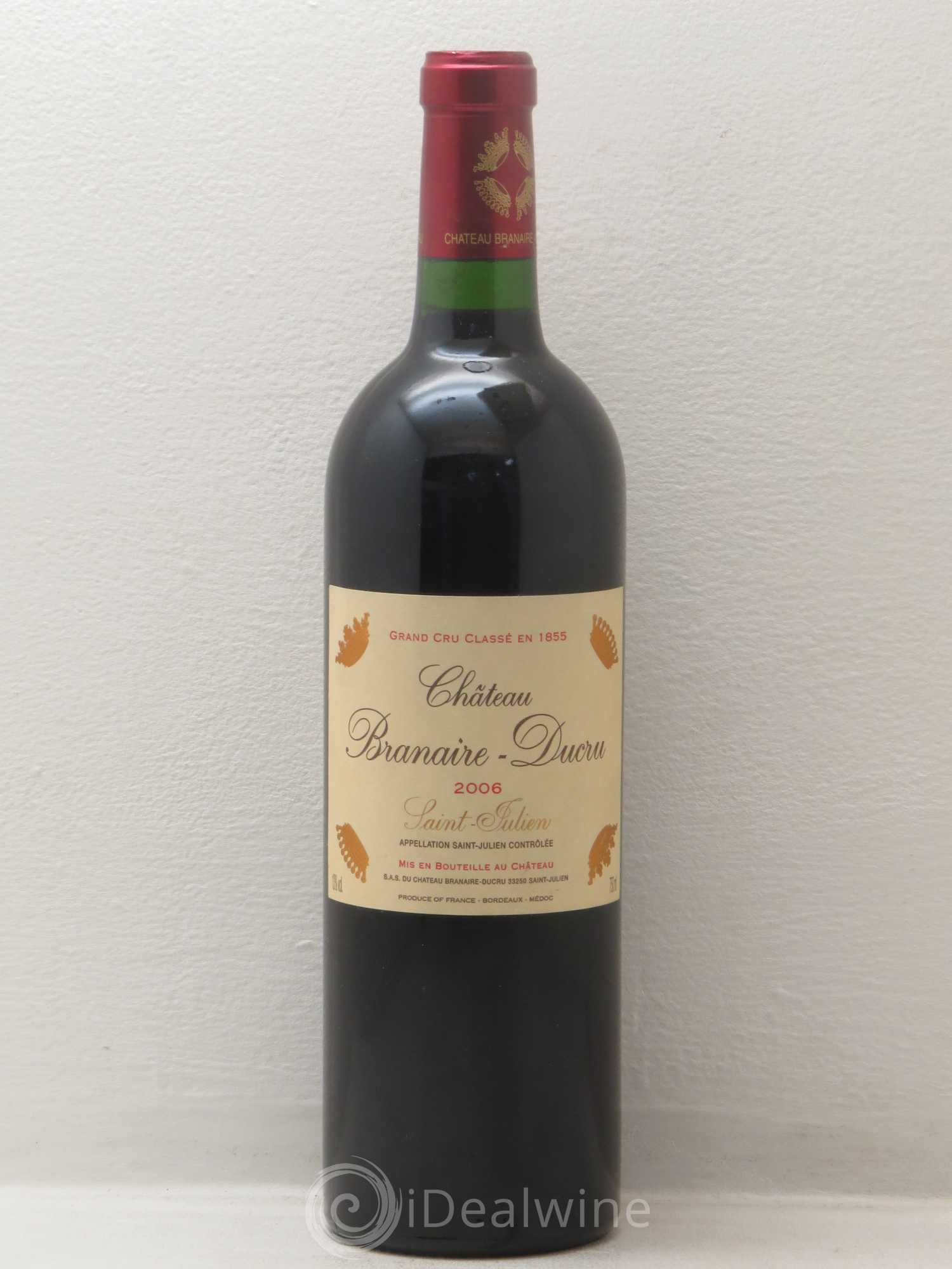Château Branaire Ducru 4ème Grand Cru Classé 2006 - Lot de 1 bouteille - 0