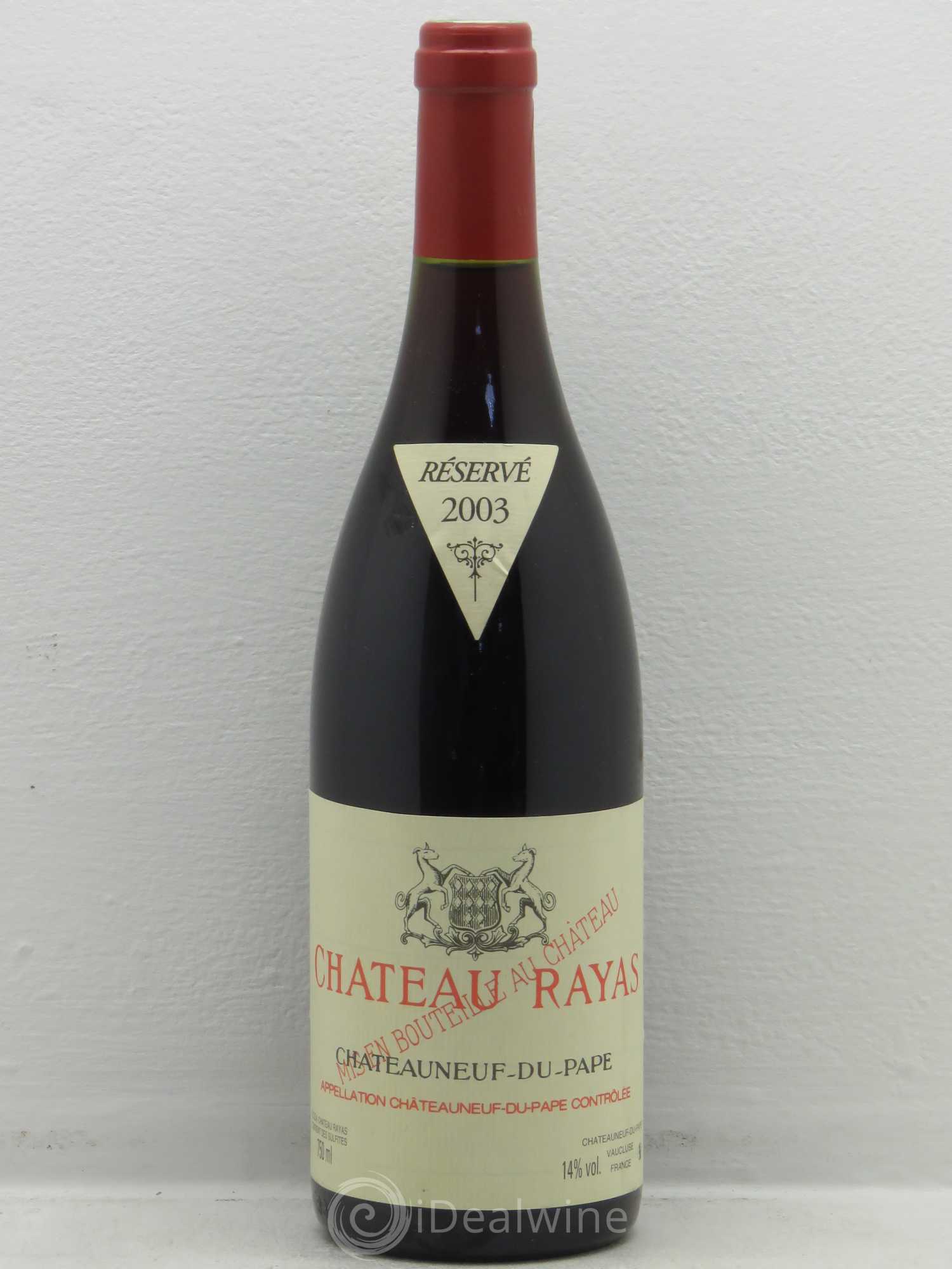 Châteauneuf-du-Pape Château Rayas Emmanuel Reynaud 2003 - Lot de 1 bouteille - 0