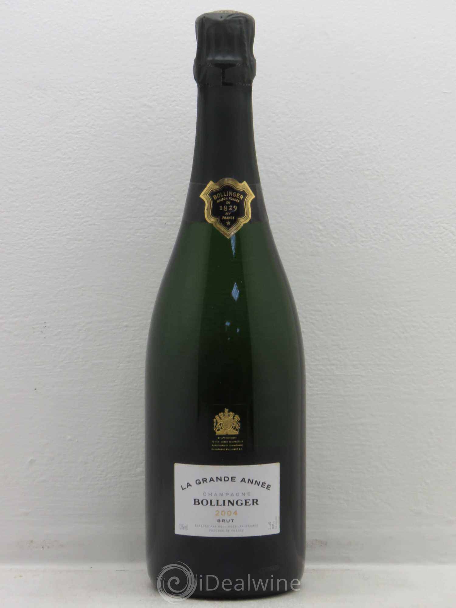 La Grande Année Brut Bollinger 2004 - Lot de 1 bouteille - 0