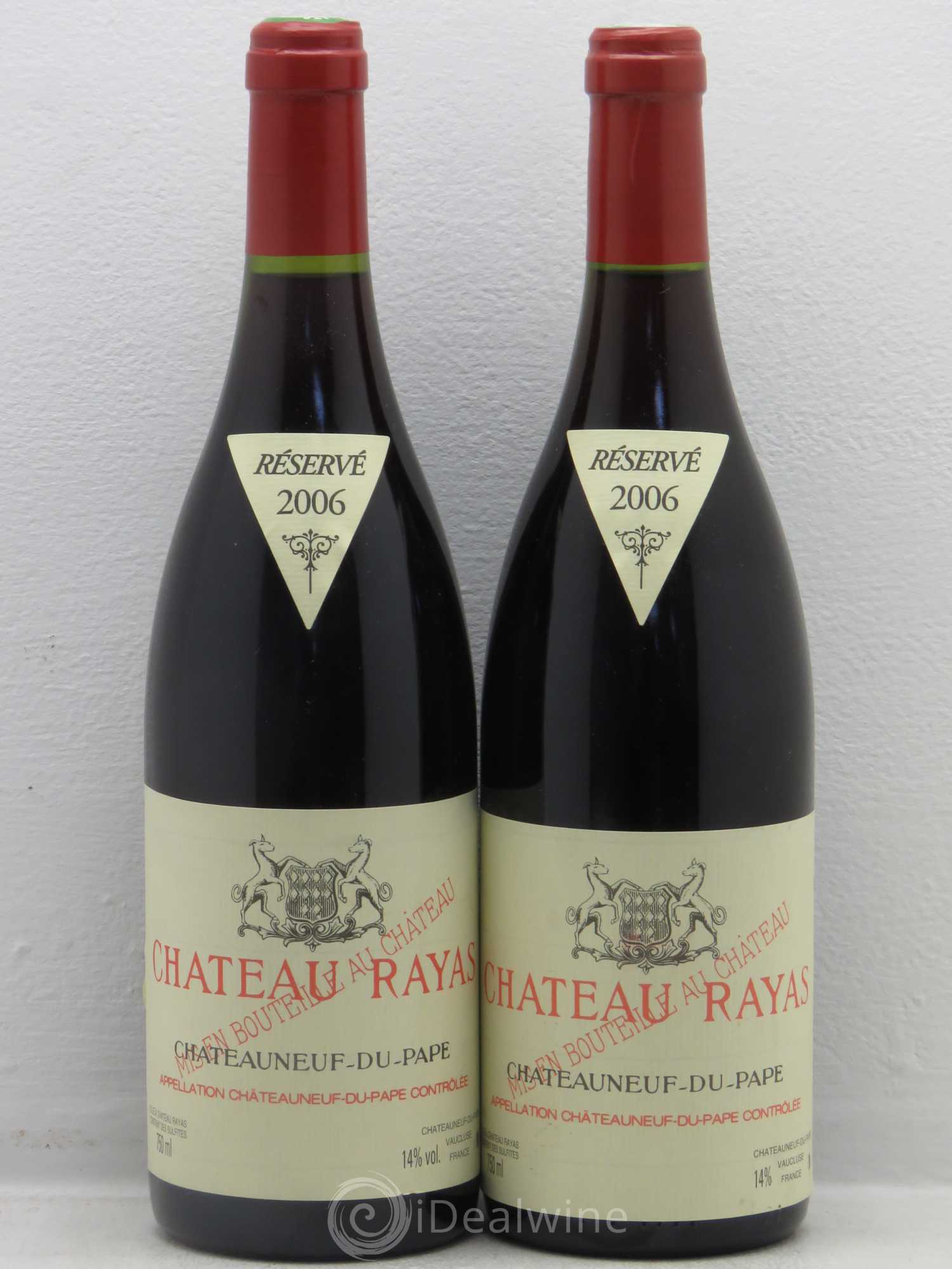 Châteauneuf-du-Pape Château Rayas Emmanuel Reynaud 2006 - Lot de 2 bouteilles - 0