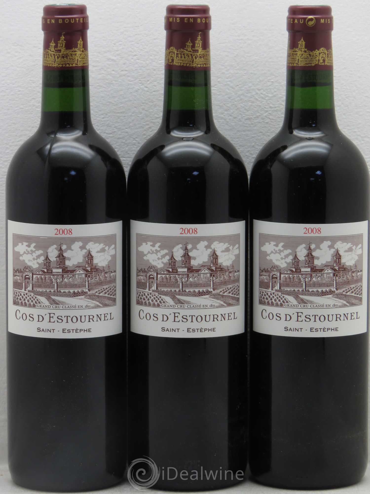 Cos d'Estournel 2ème Grand Cru Classé 2008 - Lot de 3 bouteilles - 0