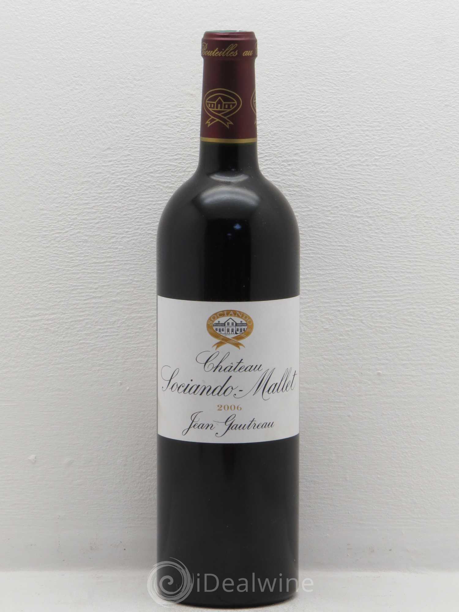 Château Sociando Mallet 2006 - Lot de 1 bouteille - 0