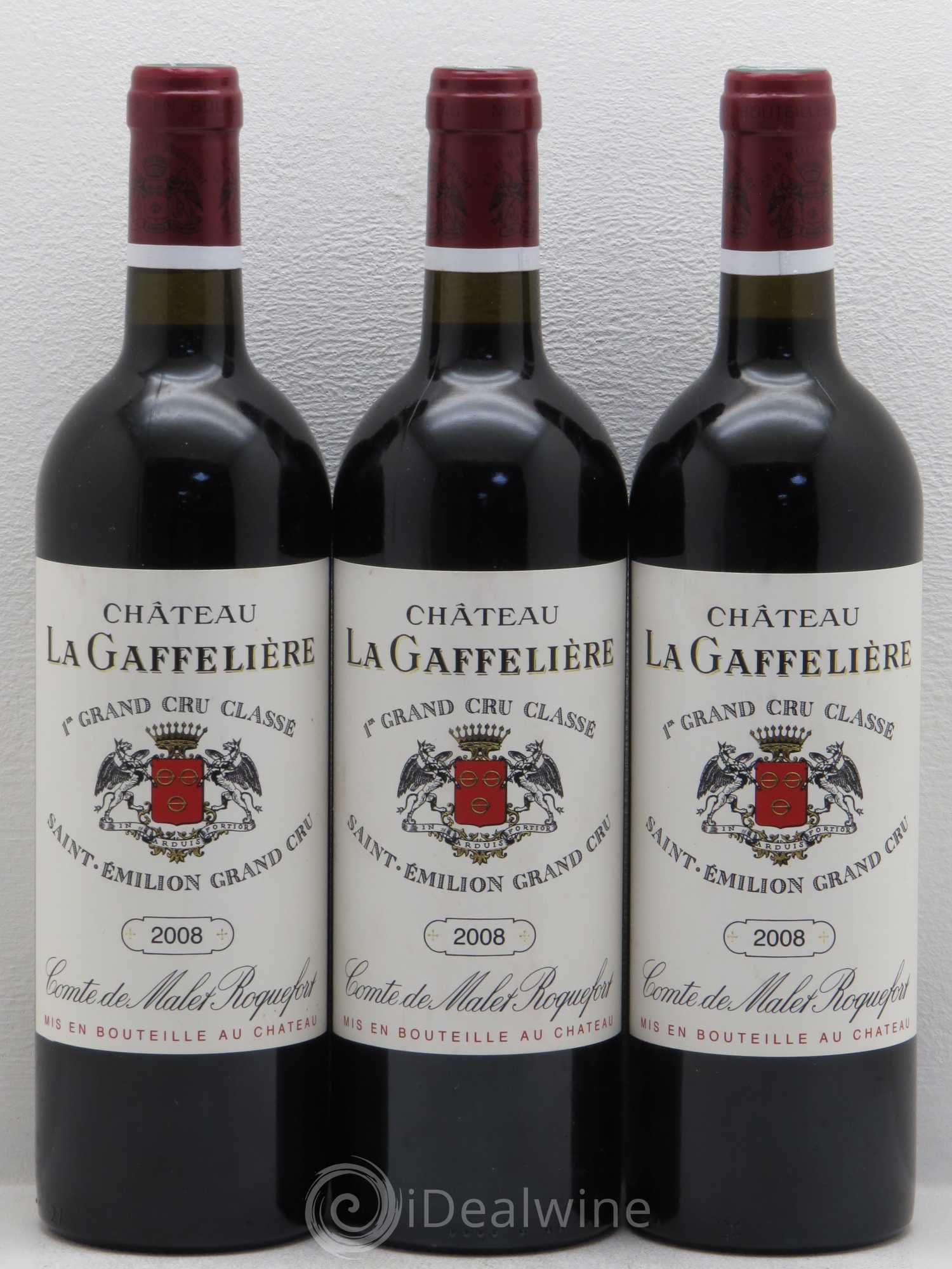 Château la Gaffelière 1er Grand Cru Classé B 2008 - Lot de 3 bouteilles - 0