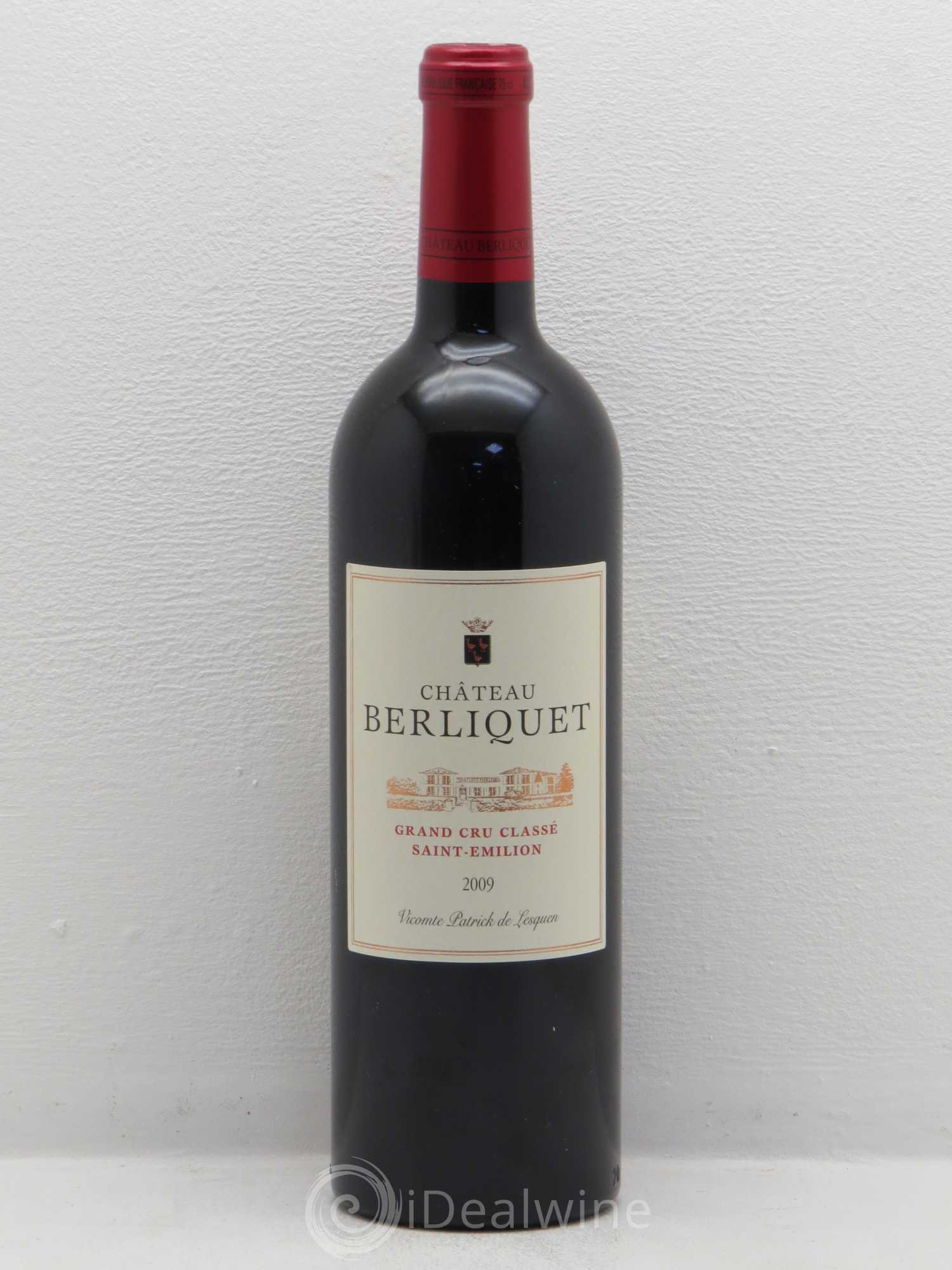 Château Berliquet Grand Cru Classé 2009 - Lot de 1 bouteille - 0