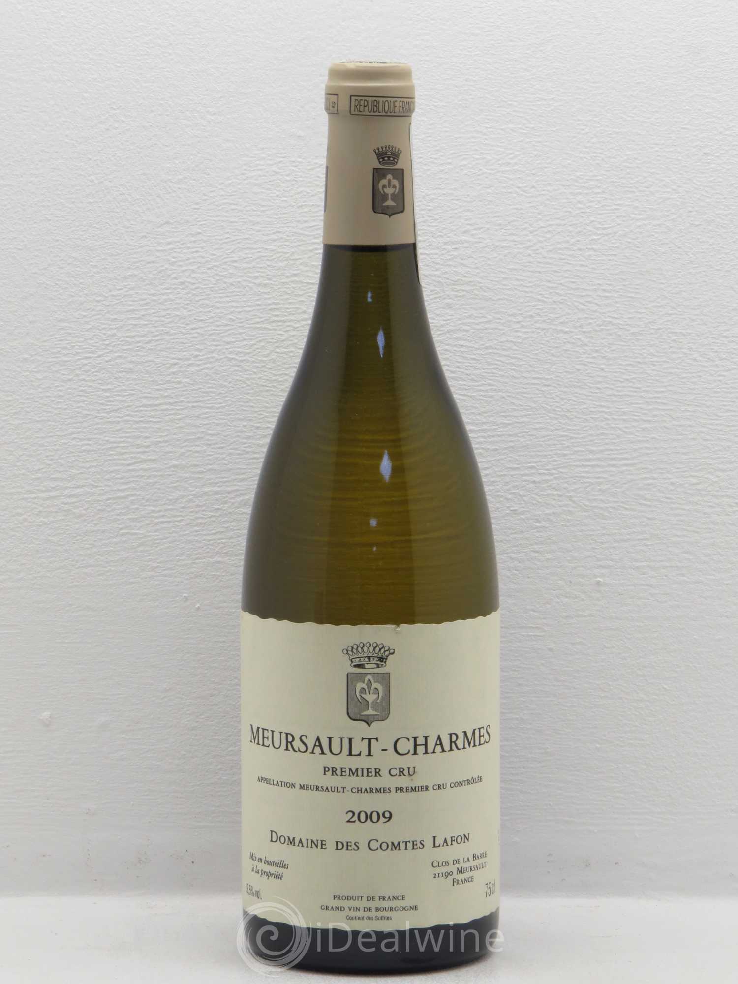 Meursault 1er Cru Charmes Comtes Lafon (Domaine des) 2009 - Lot de 1 bouteille - 0