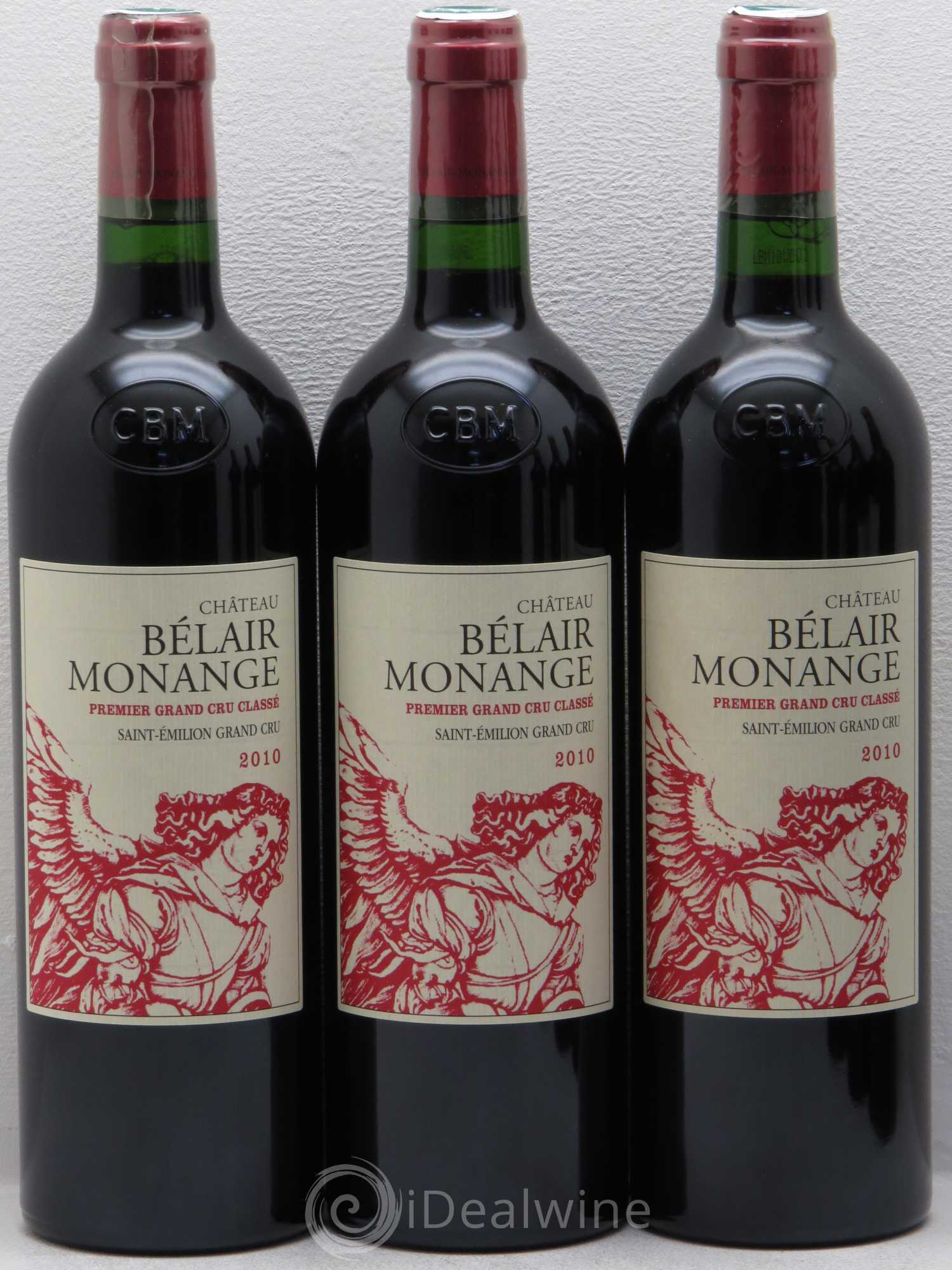 Château Belair (Belair-Monange) 1er Grand Cru Classé B 2010 - Lot de 6 bouteilles - 1