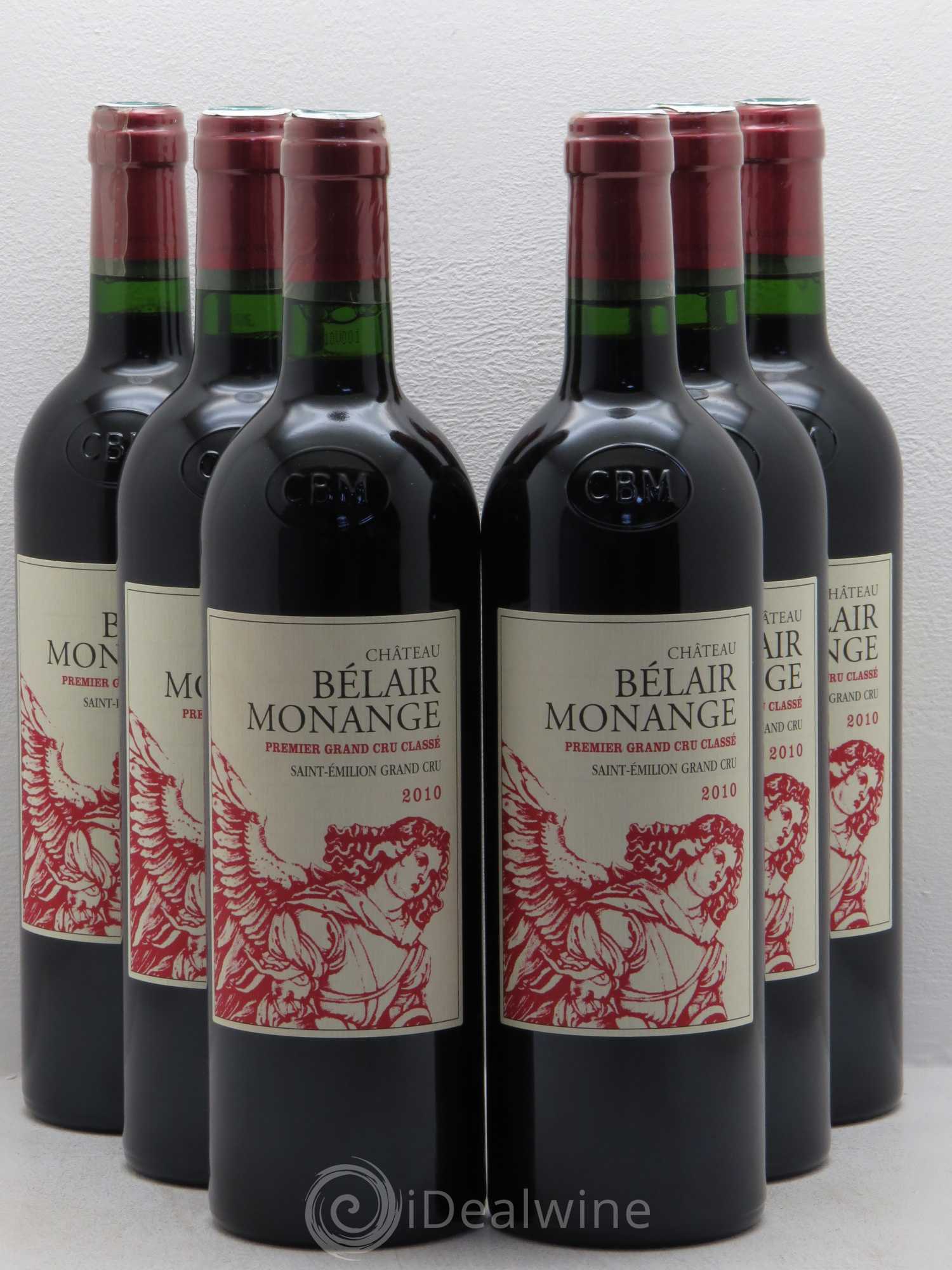 Château Belair (Belair-Monange) 1er Grand Cru Classé B 2010 - Lot de 6 bouteilles - 0