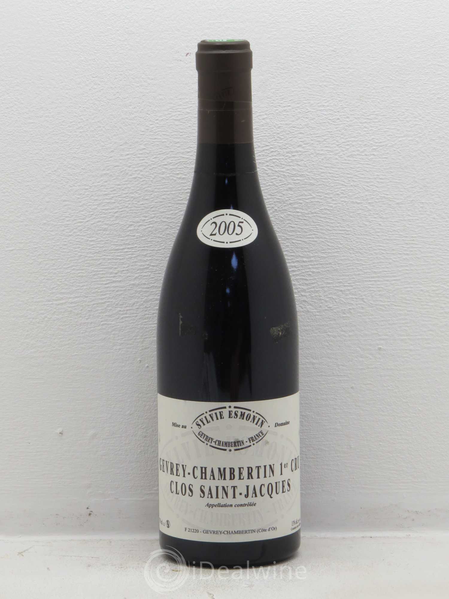 Gevrey-Chambertin 1er Cru Clos Saint Jacques Sylvie Esmonin 2005 - Posten von 1 Flasche - 0