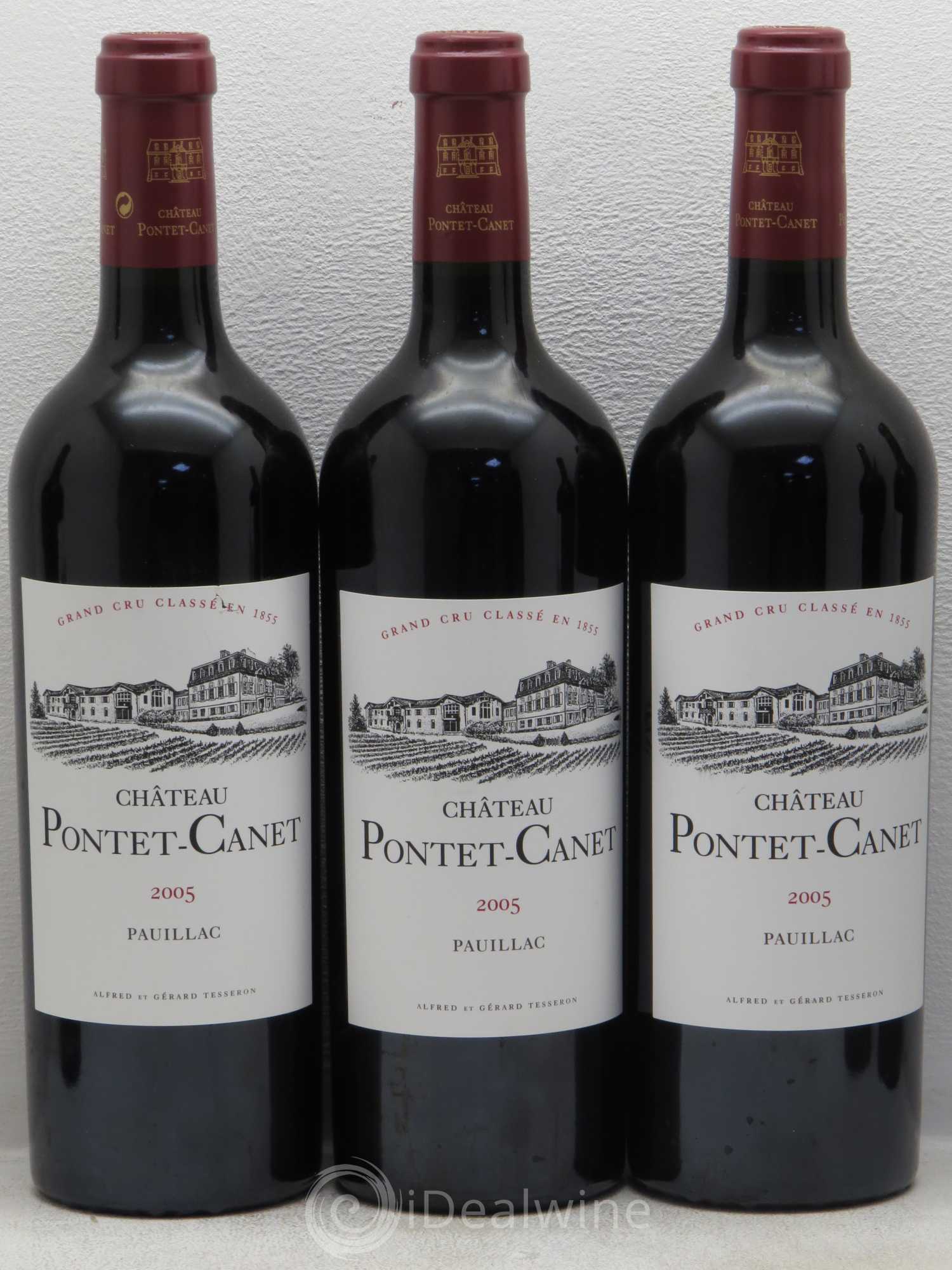 Château Pontet Canet 5ème Grand Cru Classé 2005 - Lot de 6 bouteilles - 1