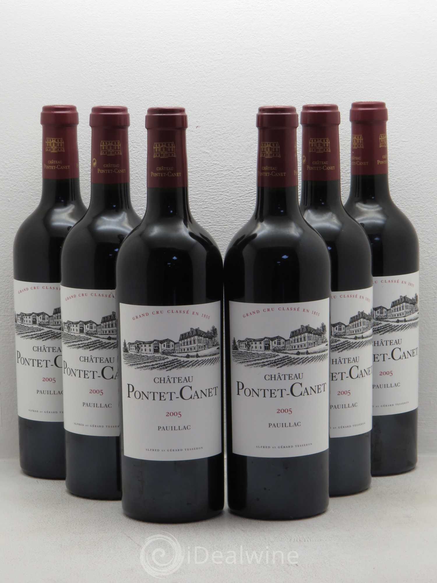 Château Pontet Canet 5ème Grand Cru Classé 2005 - Lot de 6 bouteilles - 0