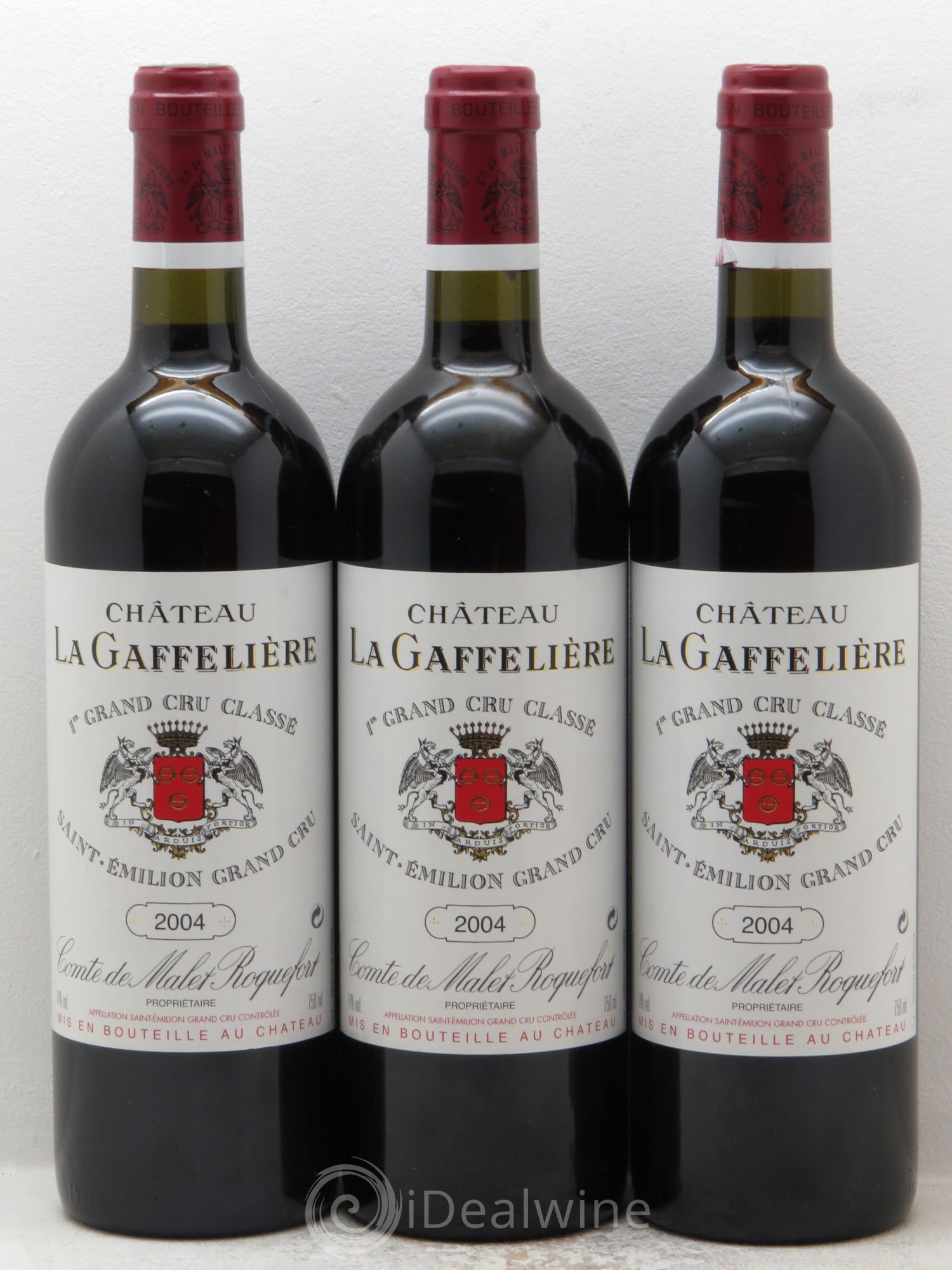Château la Gaffelière 1er Grand Cru Classé B 2004 - Lot de 3 bouteilles - 0