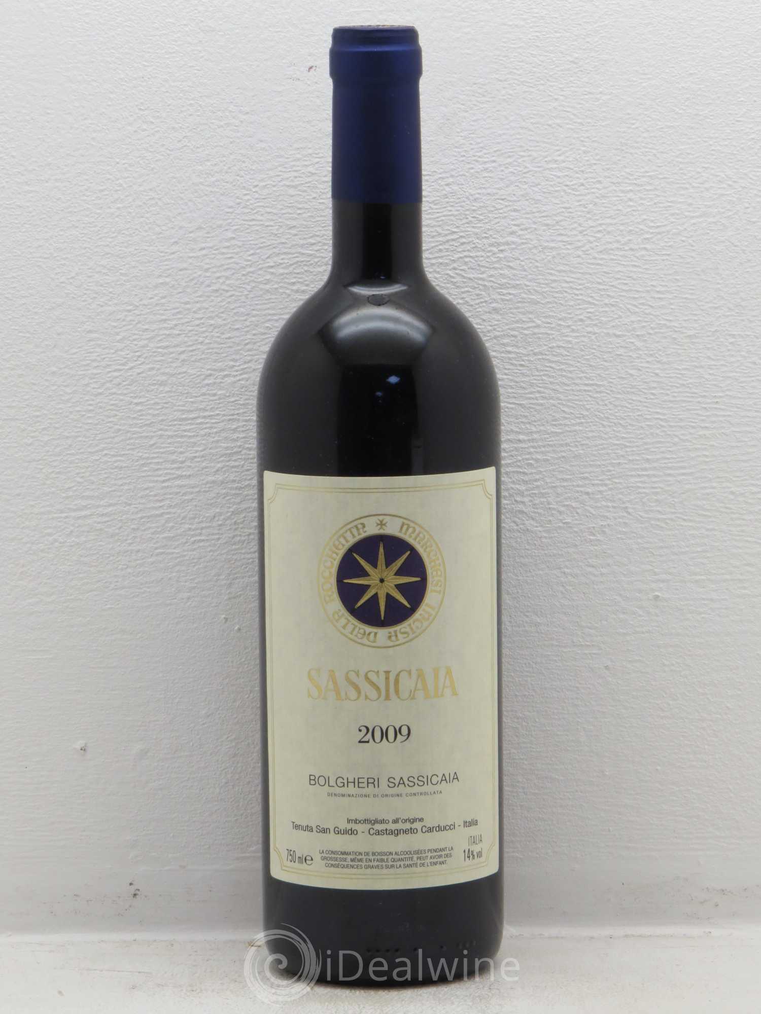 Bolgheri DOC Sassicaia Tenuta San Guido 2009 - Lot de 1 bouteille - 0