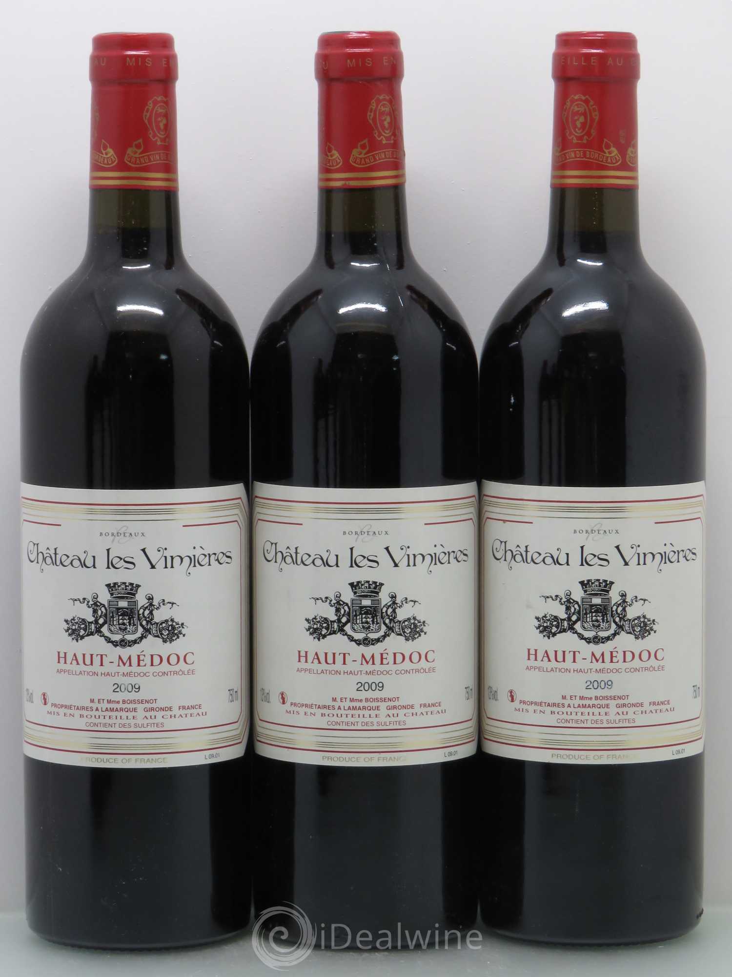 Haut Médoc Château Les Vimieres 2009 - Lot de 6 bouteilles - 1