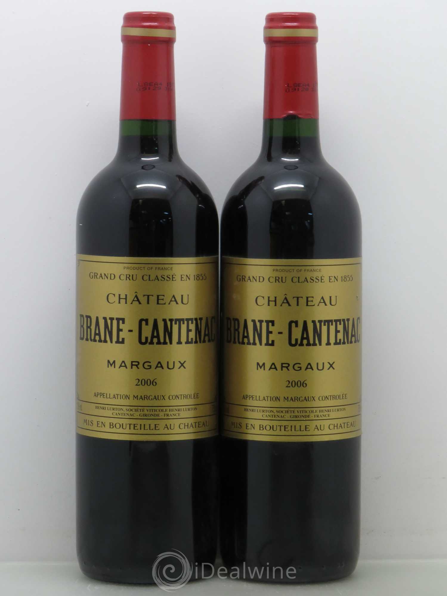 Château Brane Cantenac 2ème Grand Cru Classé 2006 - Lot de 2 bouteilles - 0