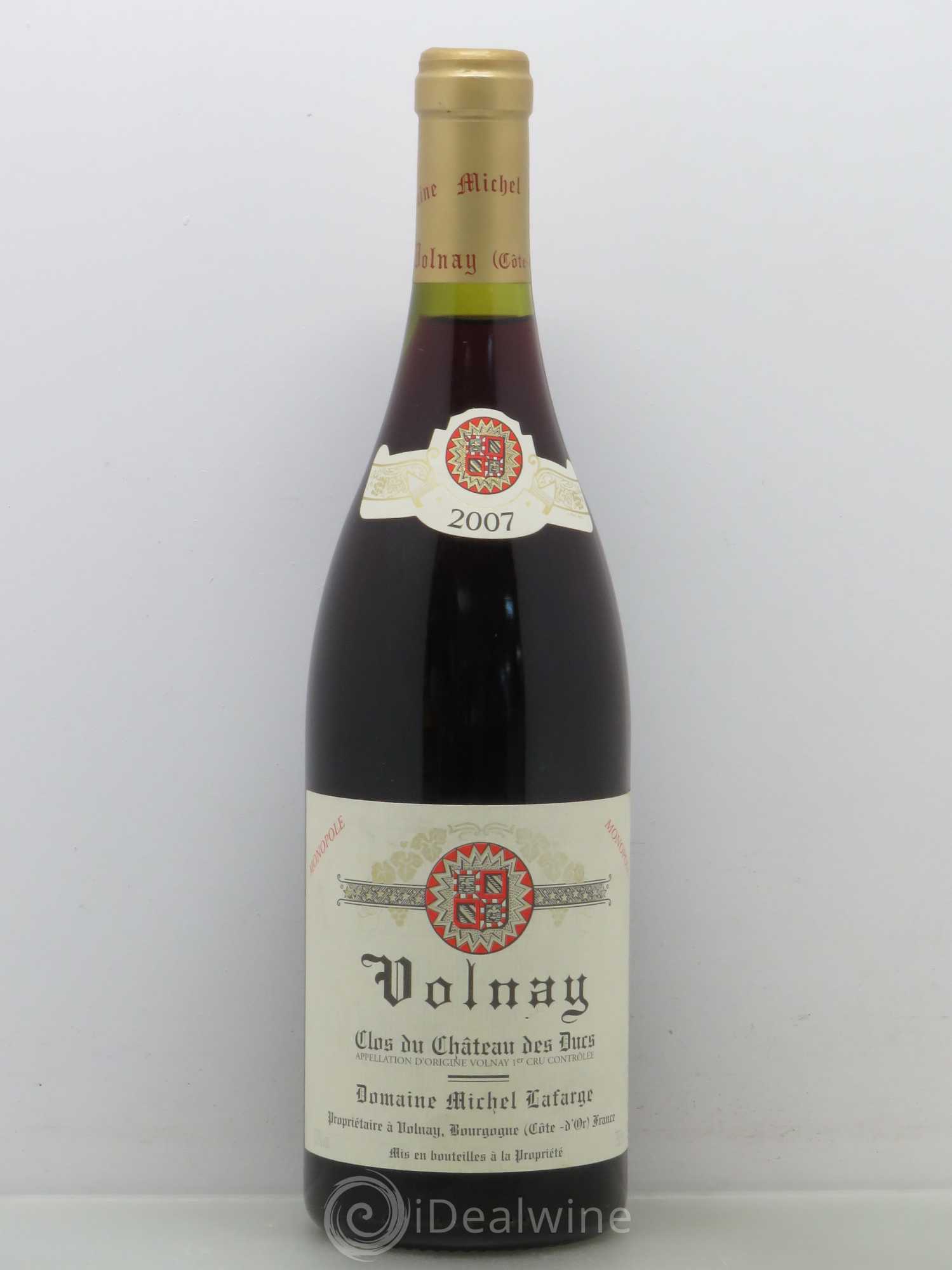Volnay 1er Cru Clos du Château des Ducs Lafarge (Domaine) 2007 - Lot de 1 bouteille - 0