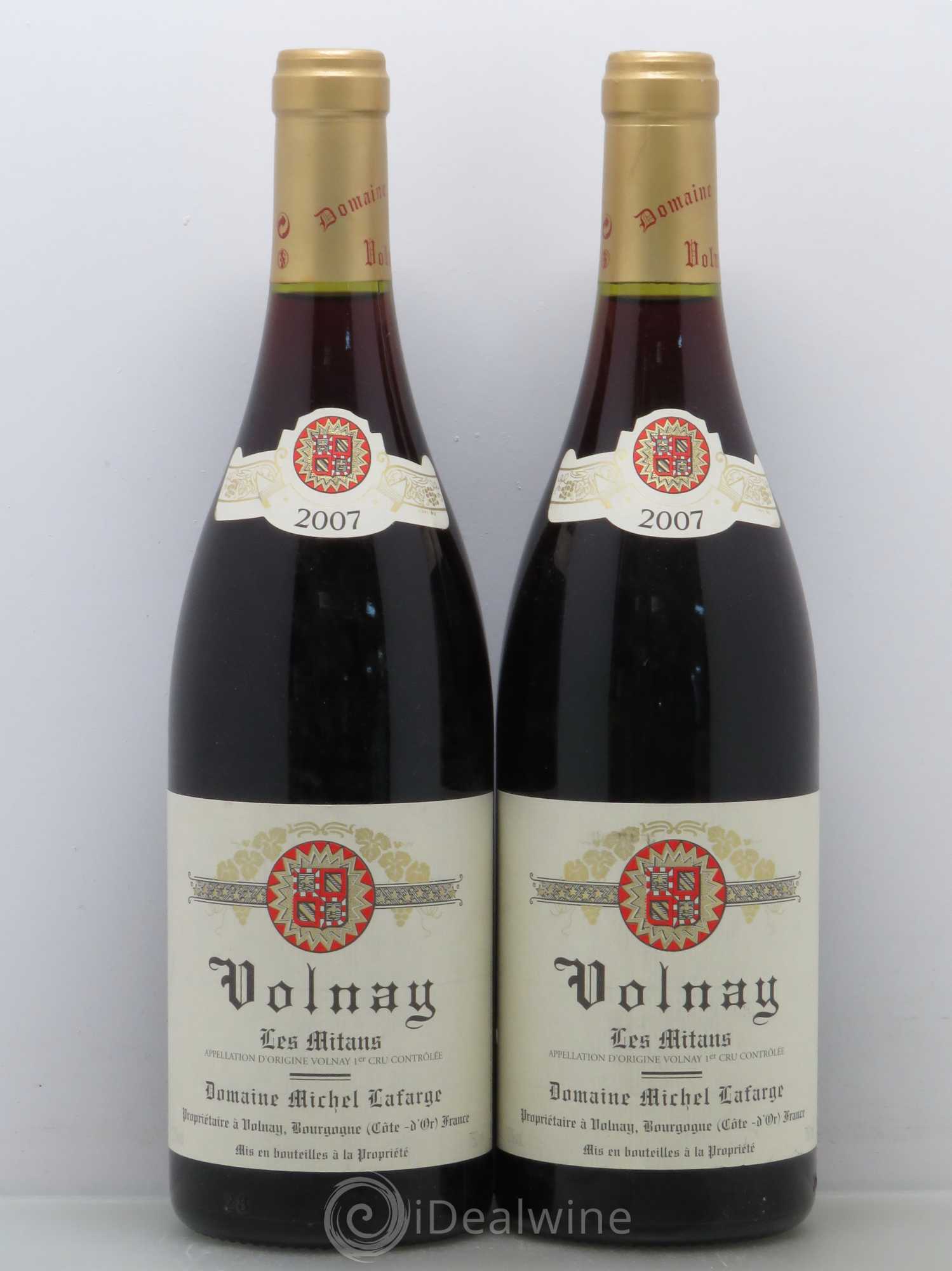Volnay 1er Cru Les Mitans Lafarge (Domaine) 2007 - Lot de 2 bouteilles - 0