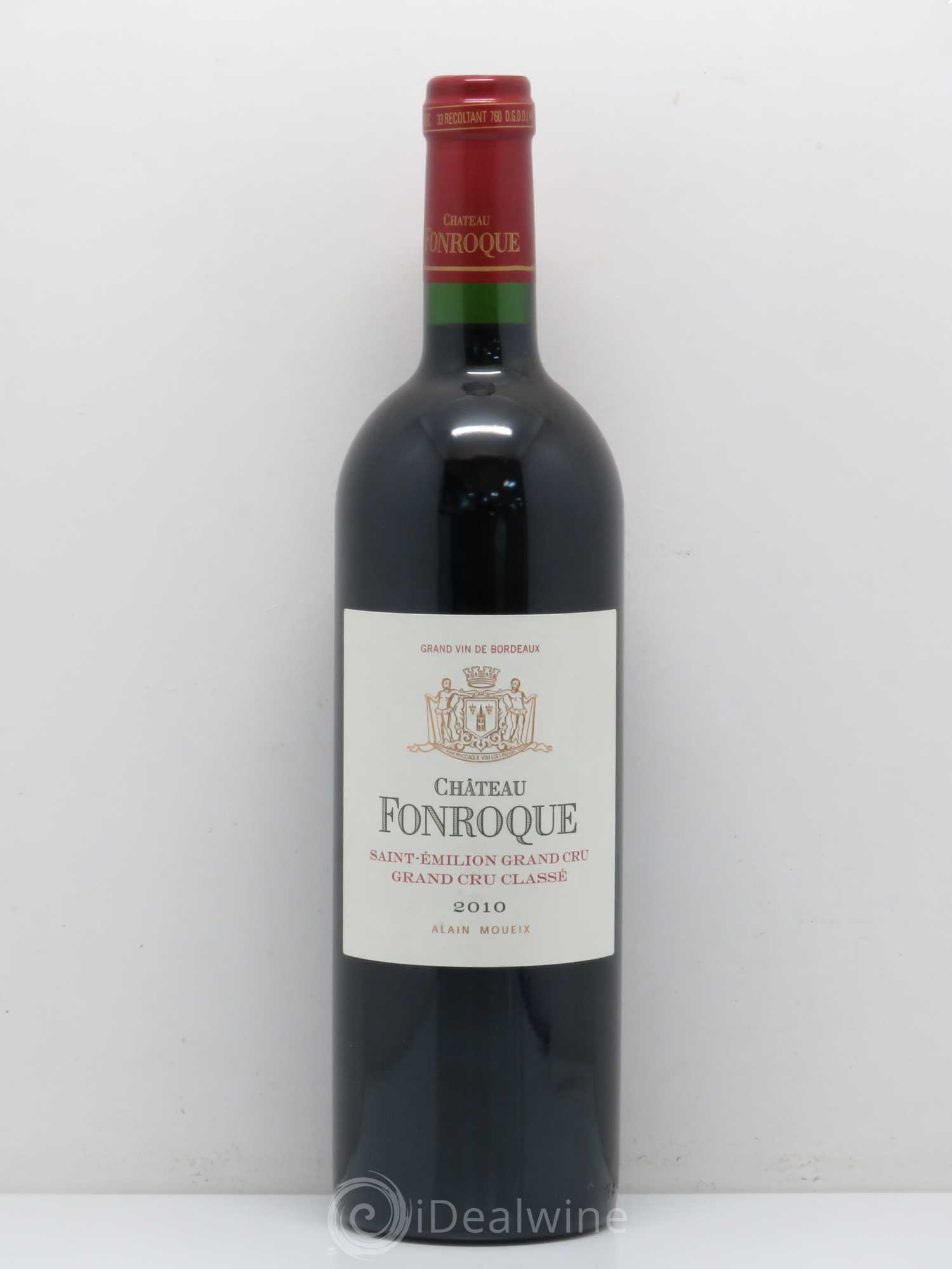Château Fonroque Grand Cru Classé 2010 - Lot de 1 bouteille - 0