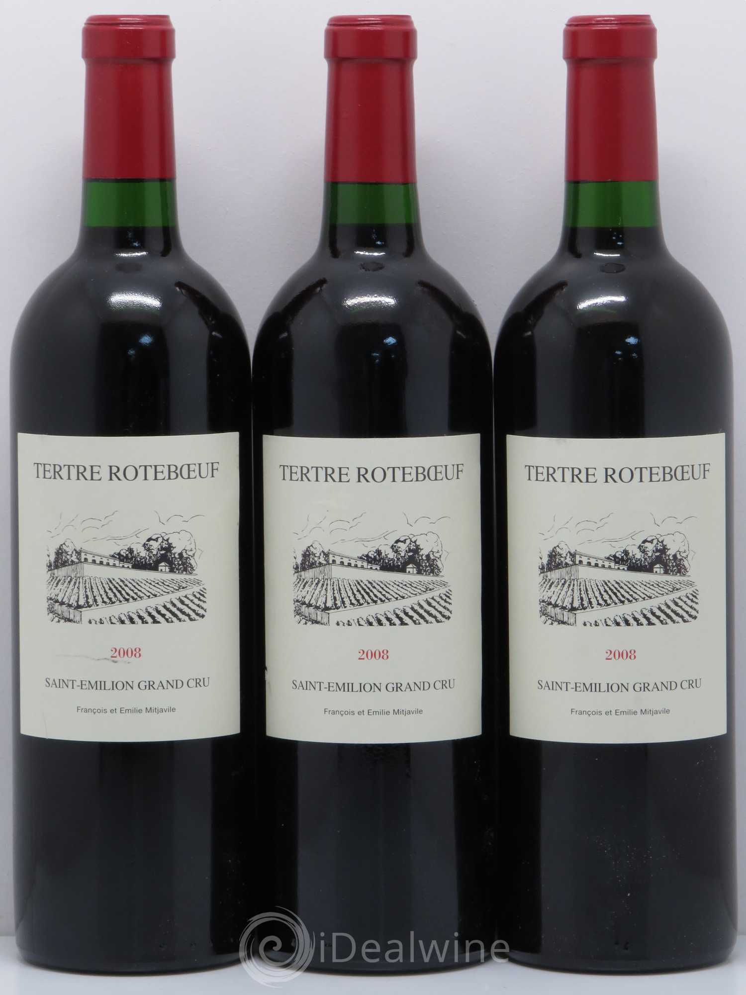 Château Tertre Roteboeuf 2008 - Lot de 3 bouteilles - 0