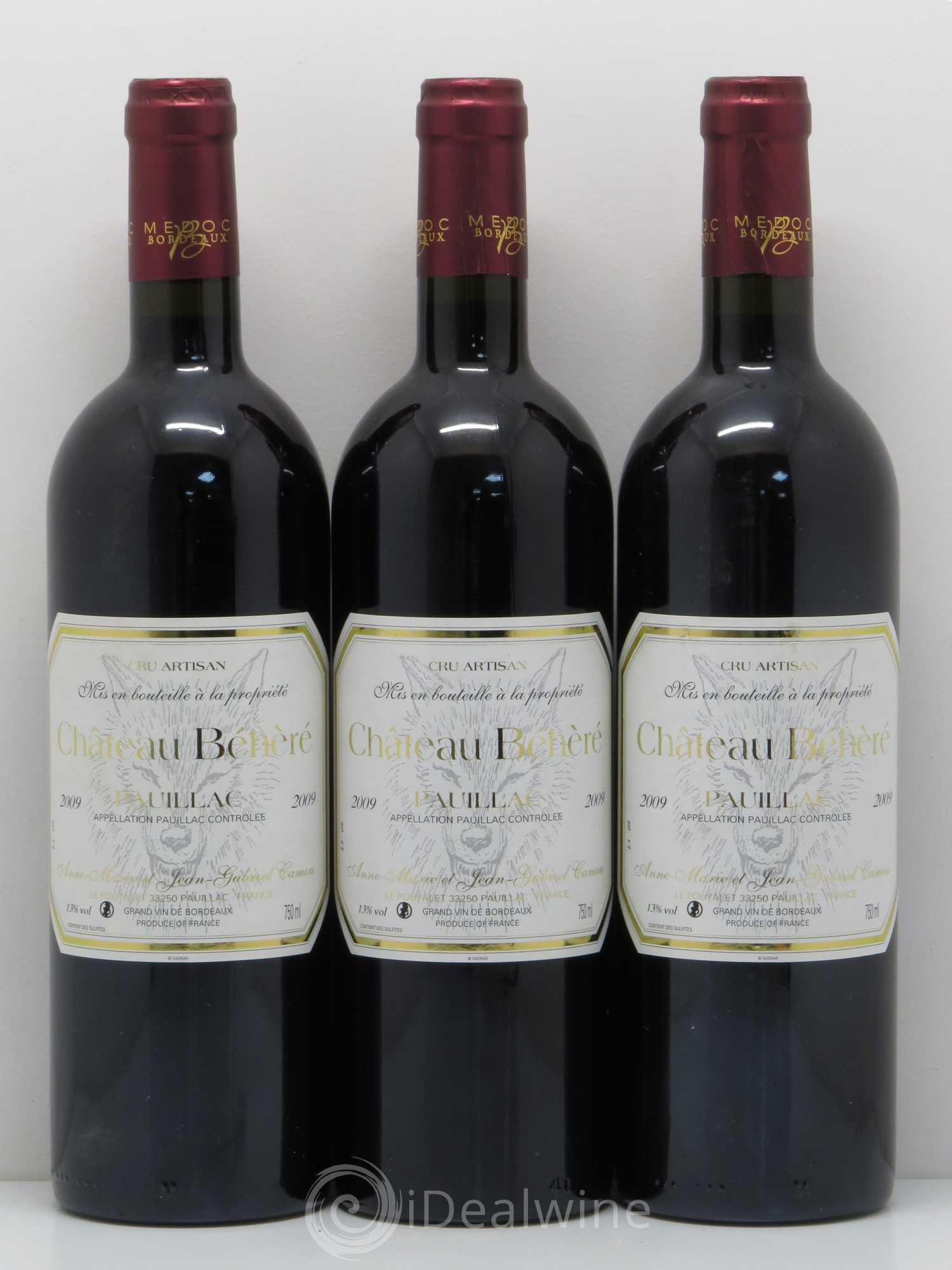 Pauillac Château Béhèré 2009 - Lot de 6 bouteilles - 2