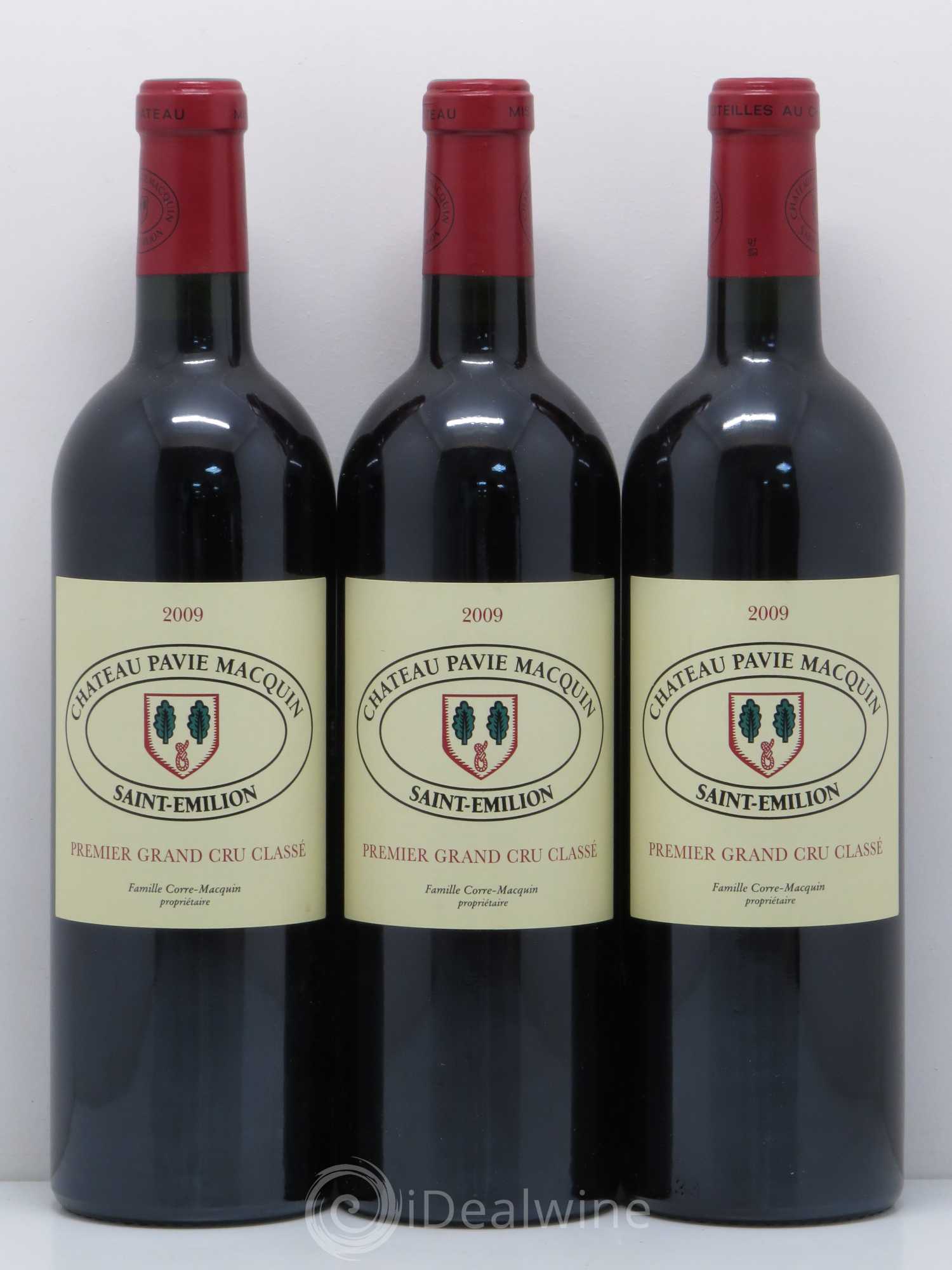 Château Pavie Macquin 1er Grand Cru Classé B 2009 - Lot de 3 bouteilles - 0