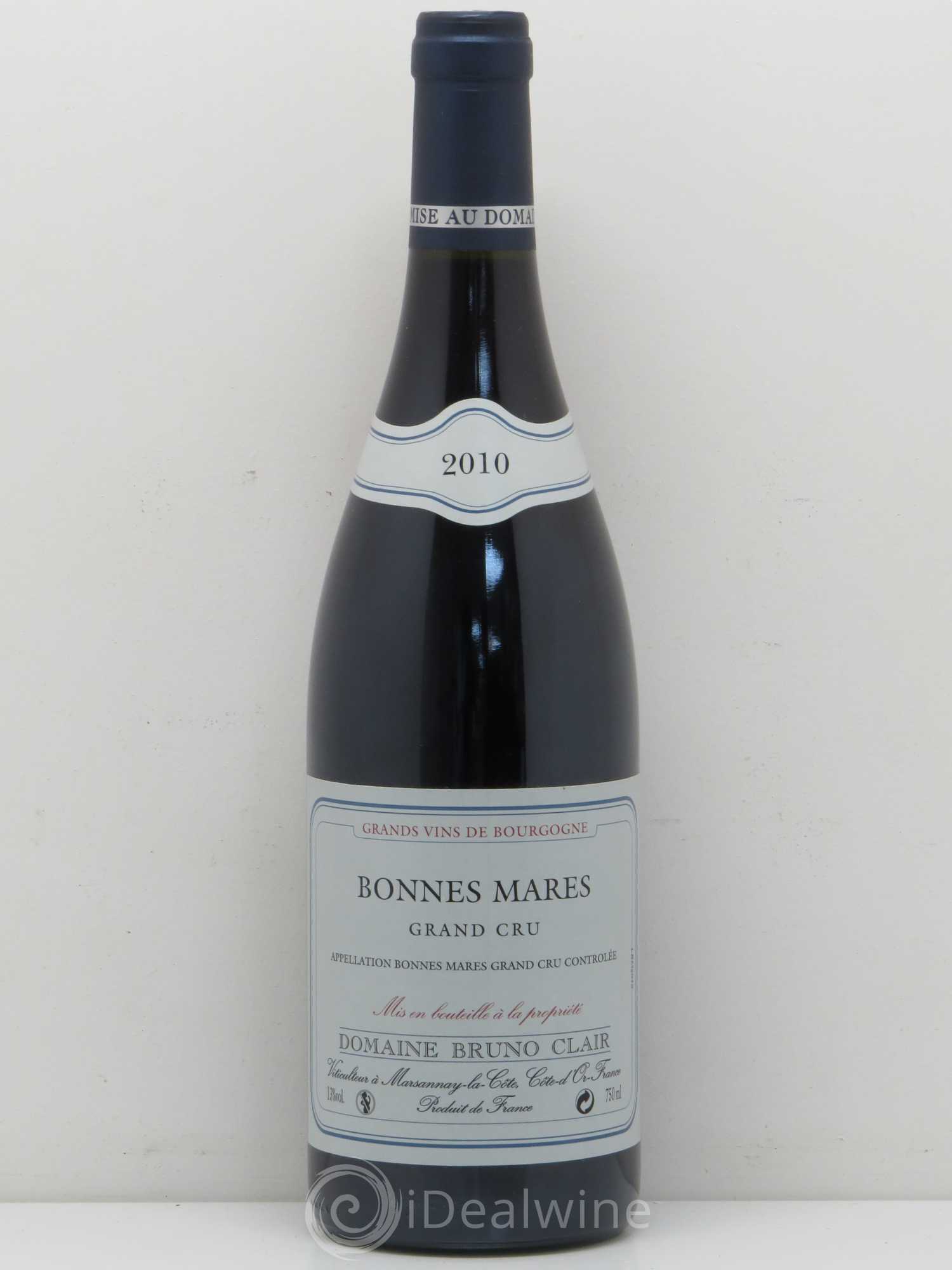 Bonnes-Mares Grand Cru Bruno Clair (Domaine) 2010 - Lot de 1 bouteille - 0
