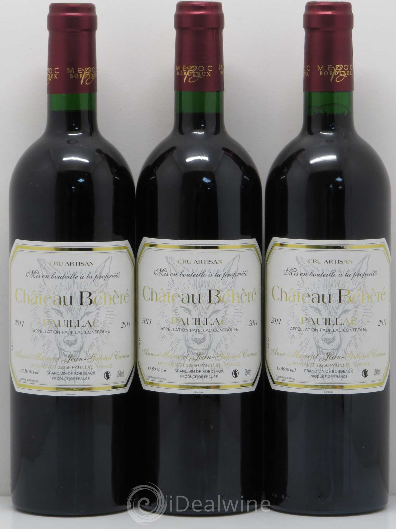 Pauillac Château Béhèré 2011 - Lot de 6 bouteilles - 2