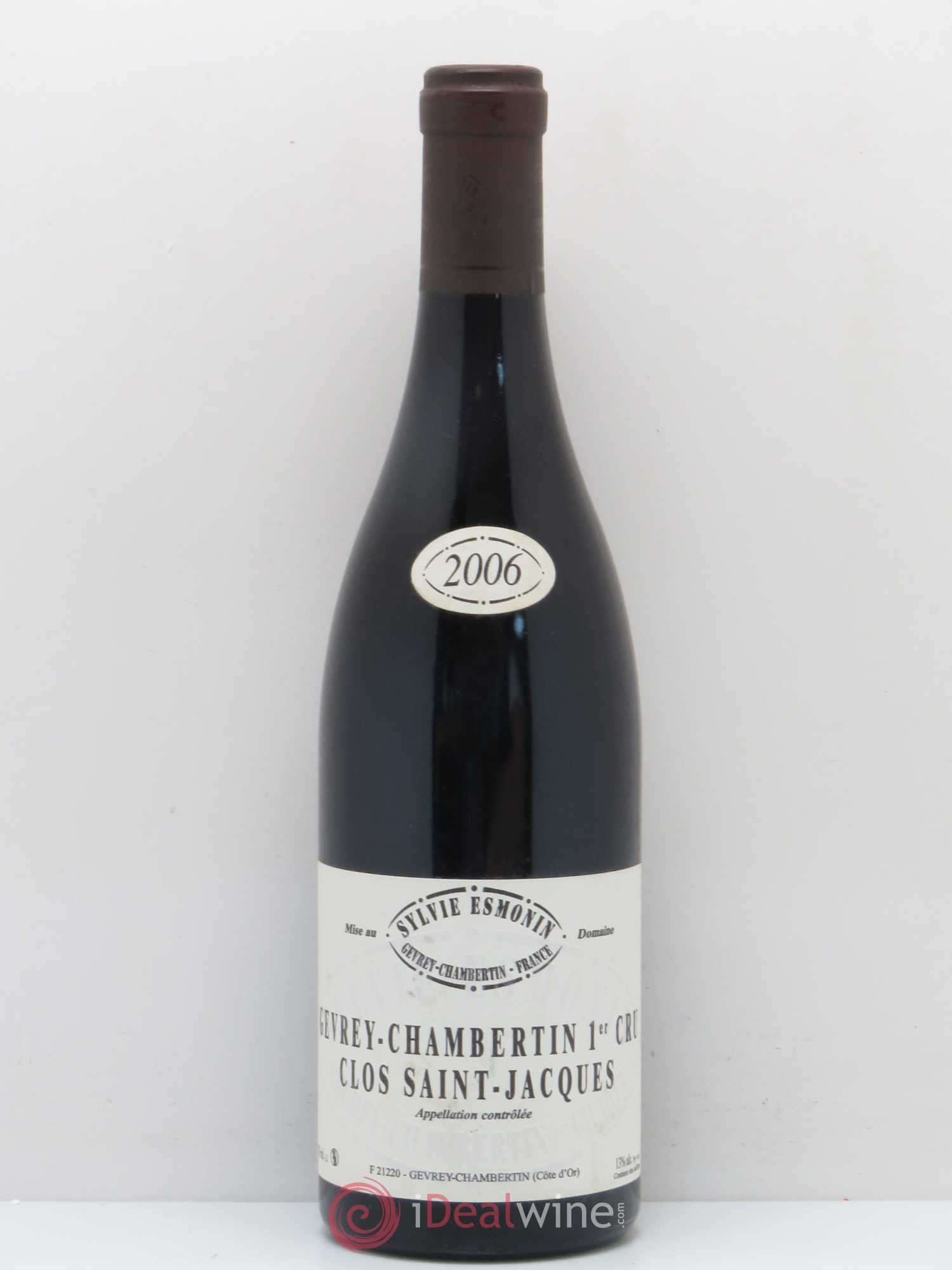 Gevrey-Chambertin 1er Cru Clos Saint Jacques Sylvie Esmonin 2006 - Lot de 1 bouteille - 0