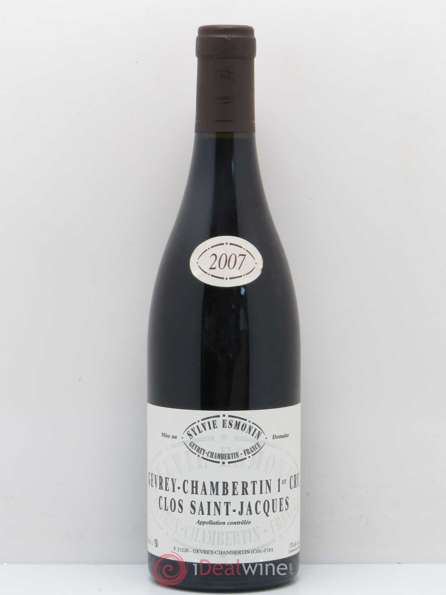 Gevrey-Chambertin 1er Cru Clos Saint Jacques Sylvie Esmonin 2007 - Lot de 1 bouteille - 0