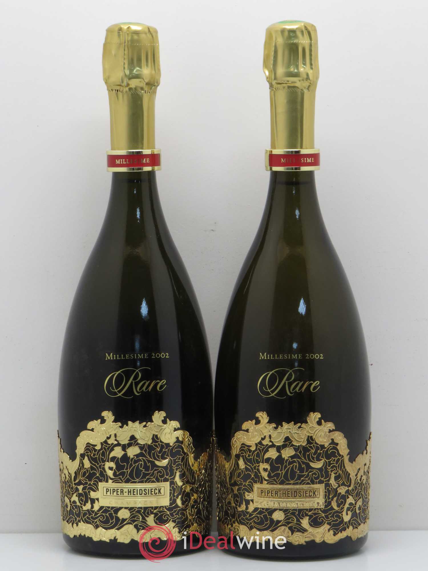 Rare Piper Heidsieck 2002 - Lot de 2 bouteilles - 0