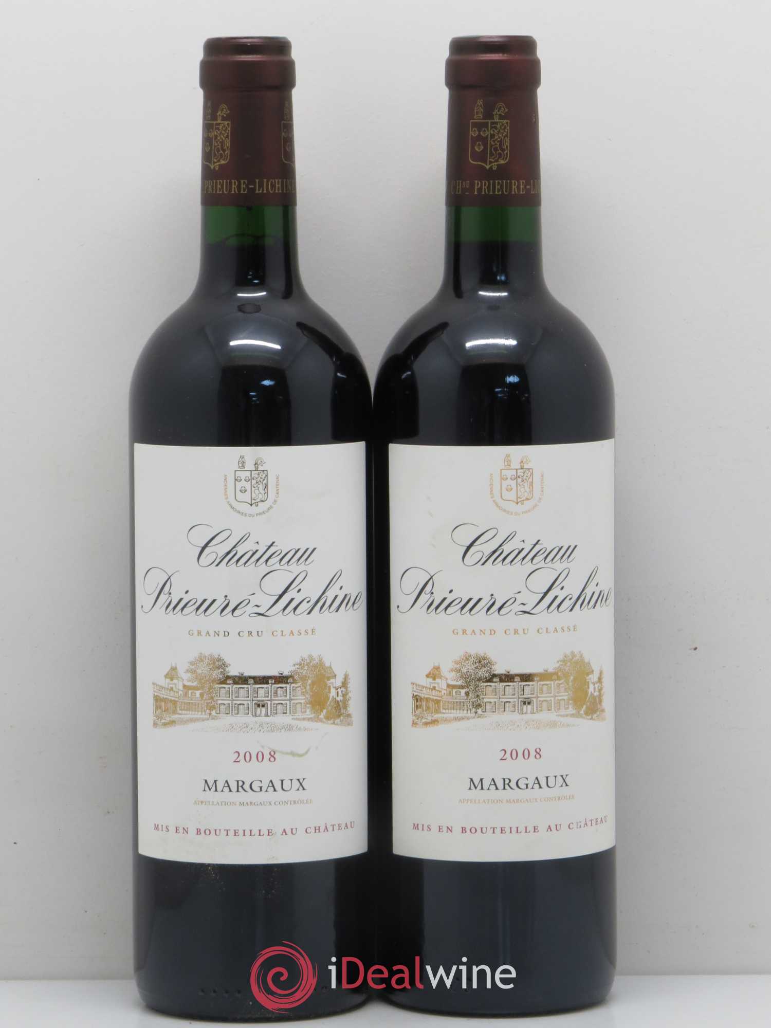 Château Prieuré Lichine 4ème Grand Cru Classé 2008 - Lot de 2 bouteilles - 0