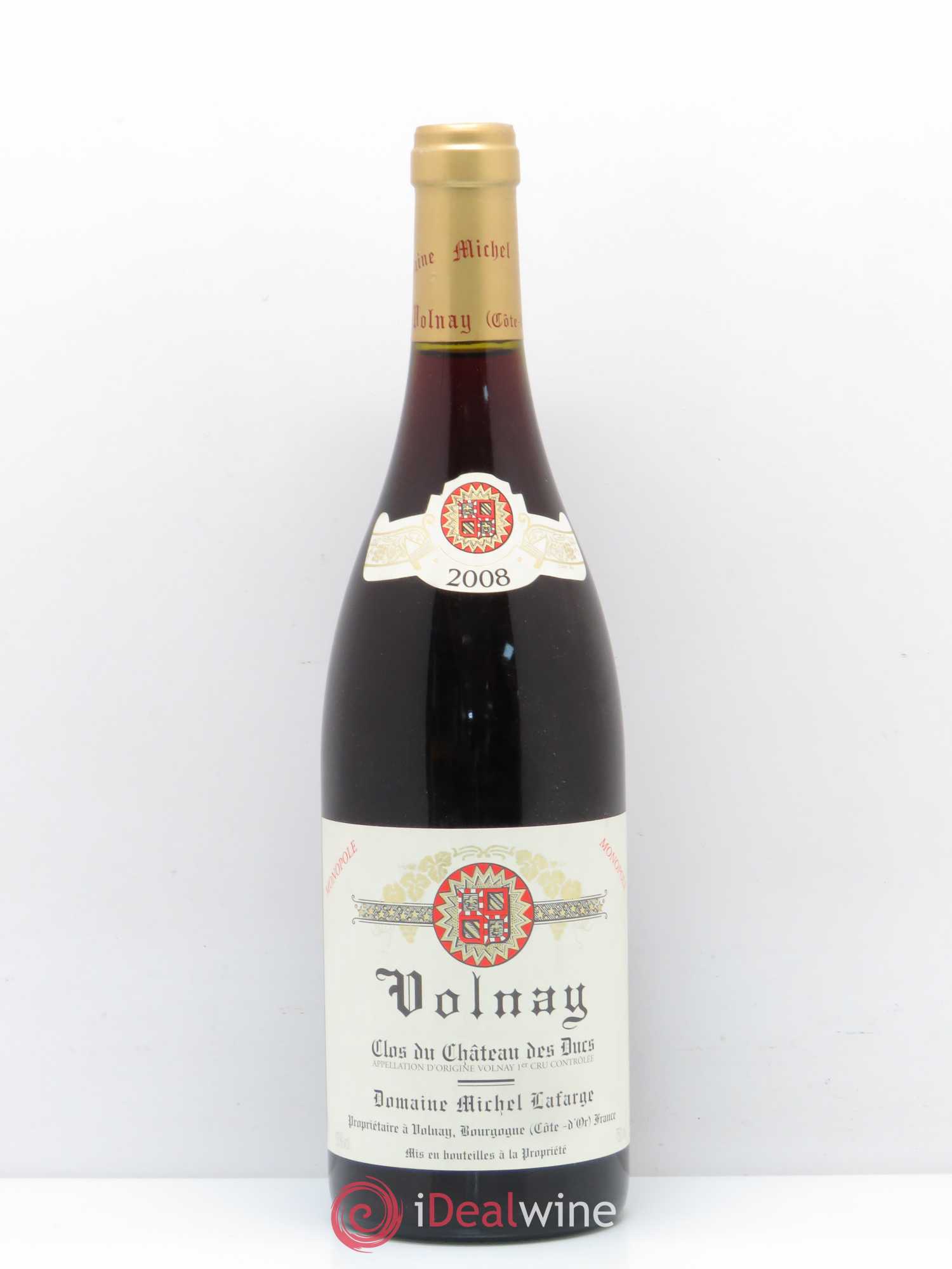 Volnay 1er Cru Clos du Château des Ducs Lafarge (Domaine) 2008 - Lot de 1 bouteille - 0
